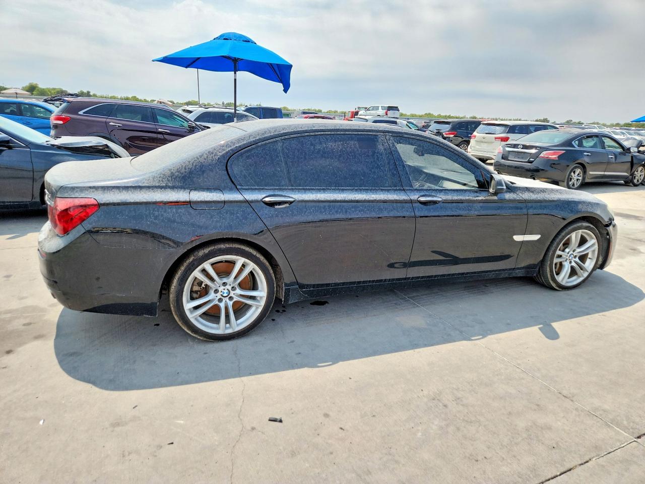 2014 Bmw 750 Lxi Black vin: WBAYF8C58ED142486