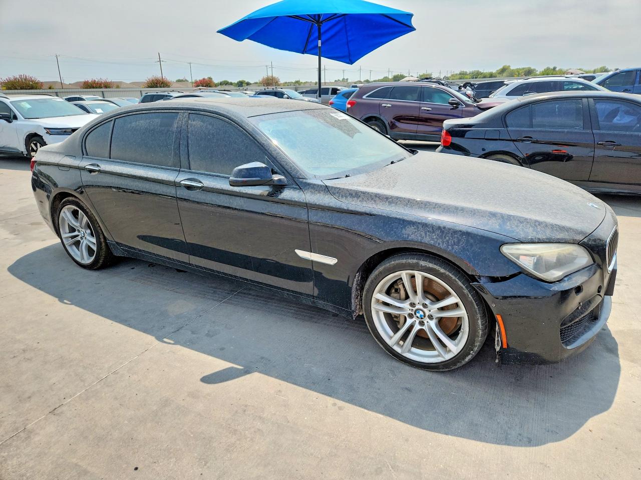2014 Bmw 750 Lxi Black vin: WBAYF8C58ED142486