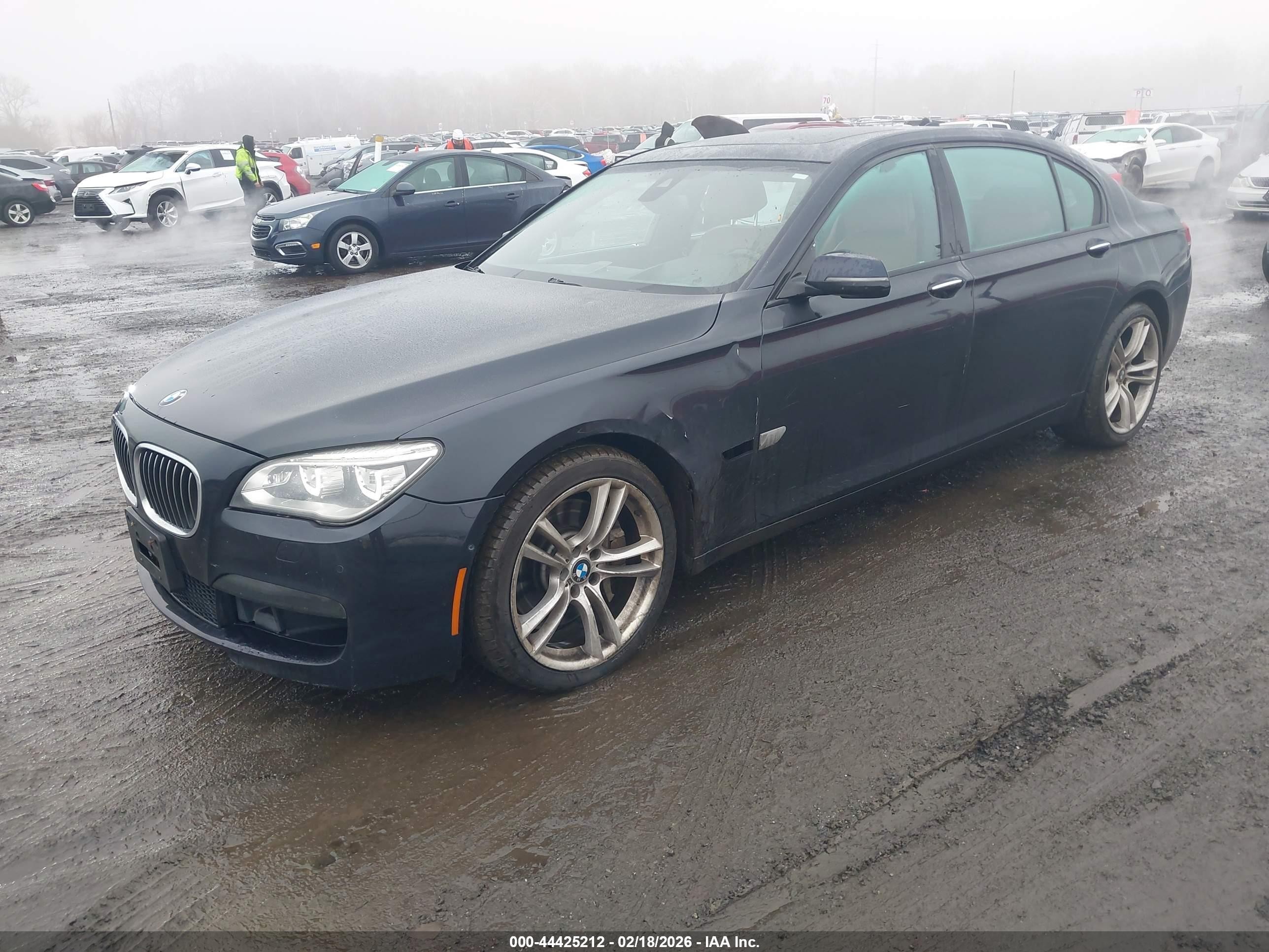 2014 Bmw Alpina B7 Xdrive Синий vin: WBAYF8C58ED653051