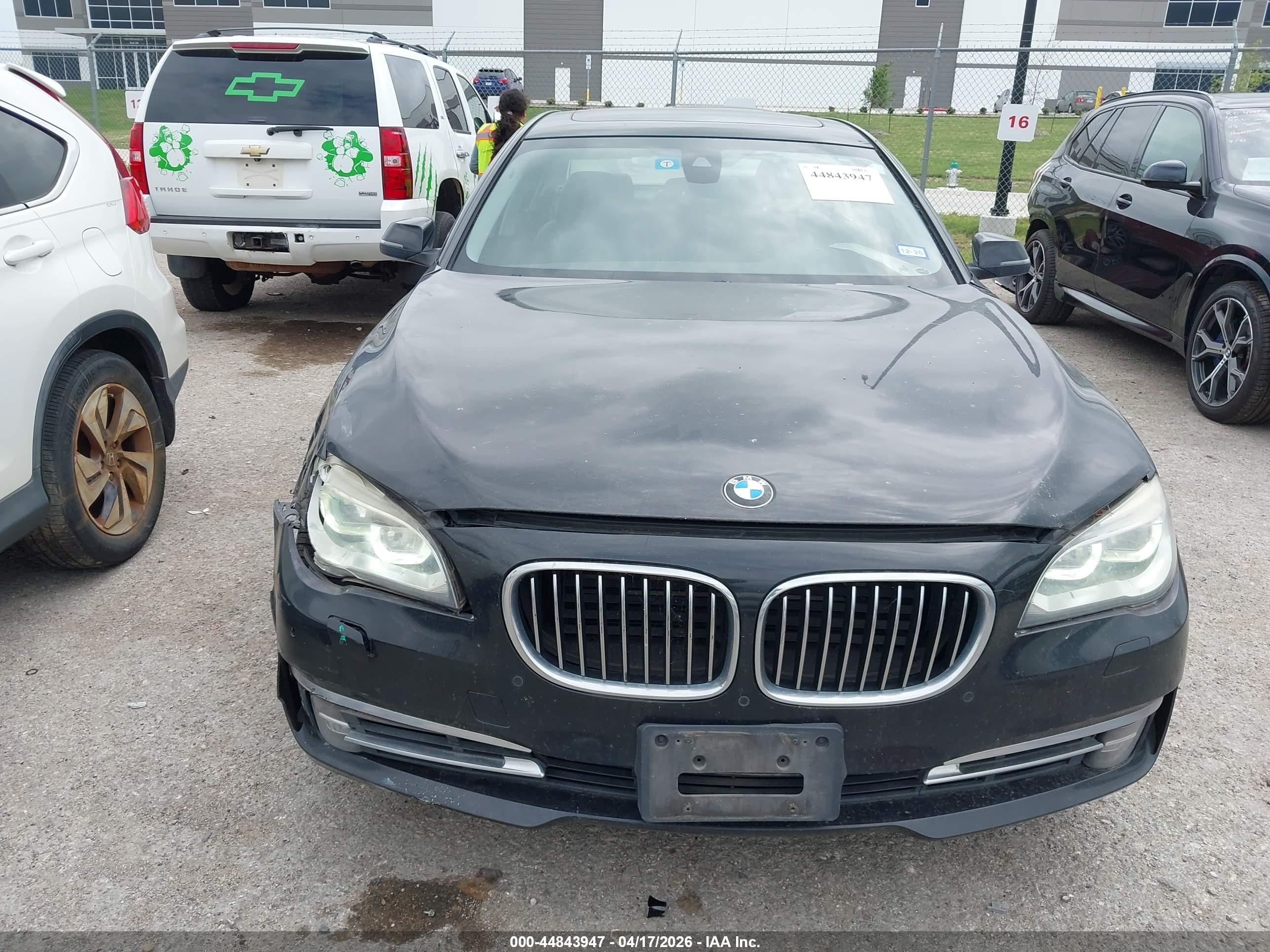 2013 Bmw 750li Xdrive Black vin: WBAYF8C59DDE59128