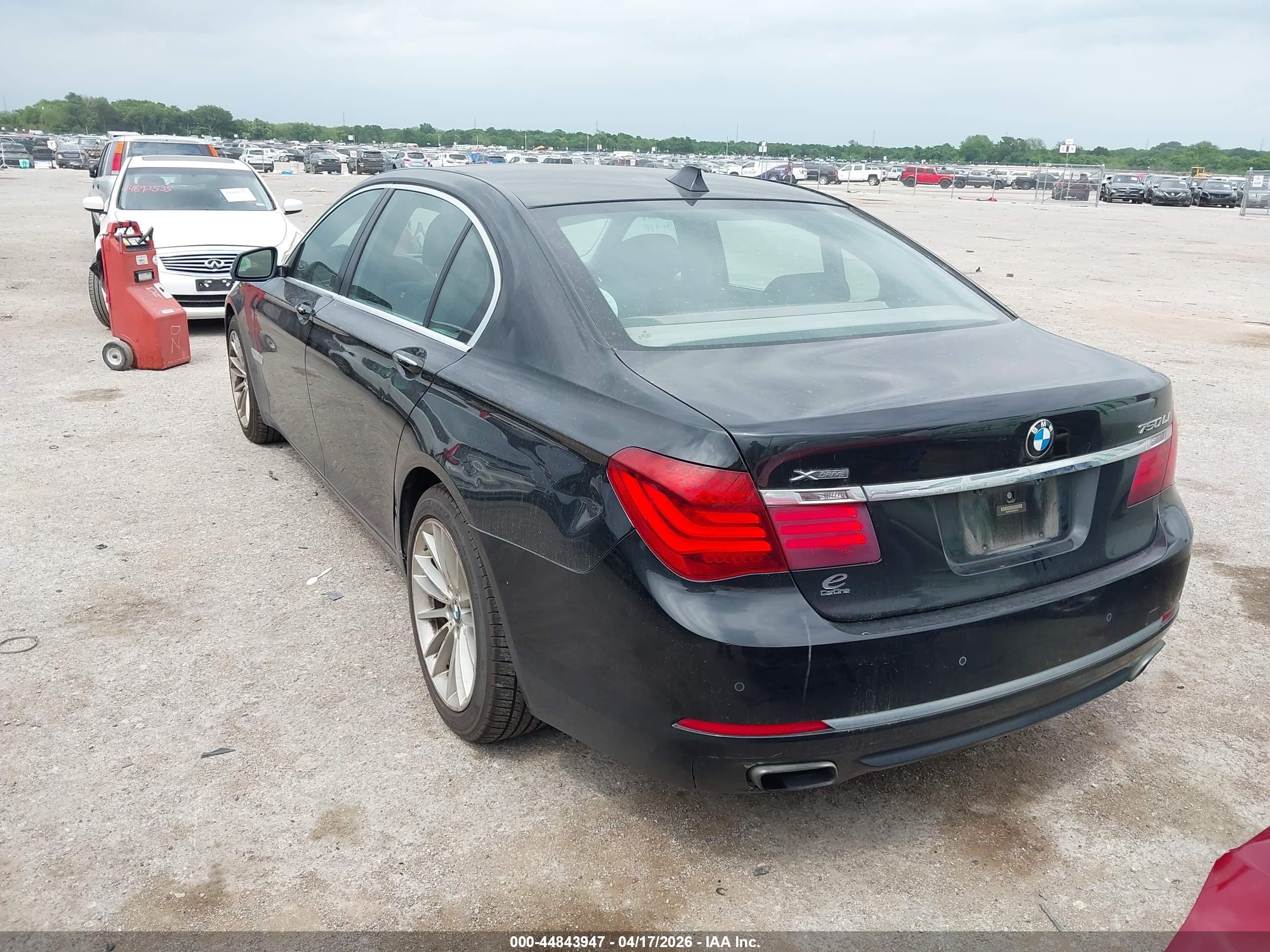 2013 Bmw 750li Xdrive Black vin: WBAYF8C59DDE59128