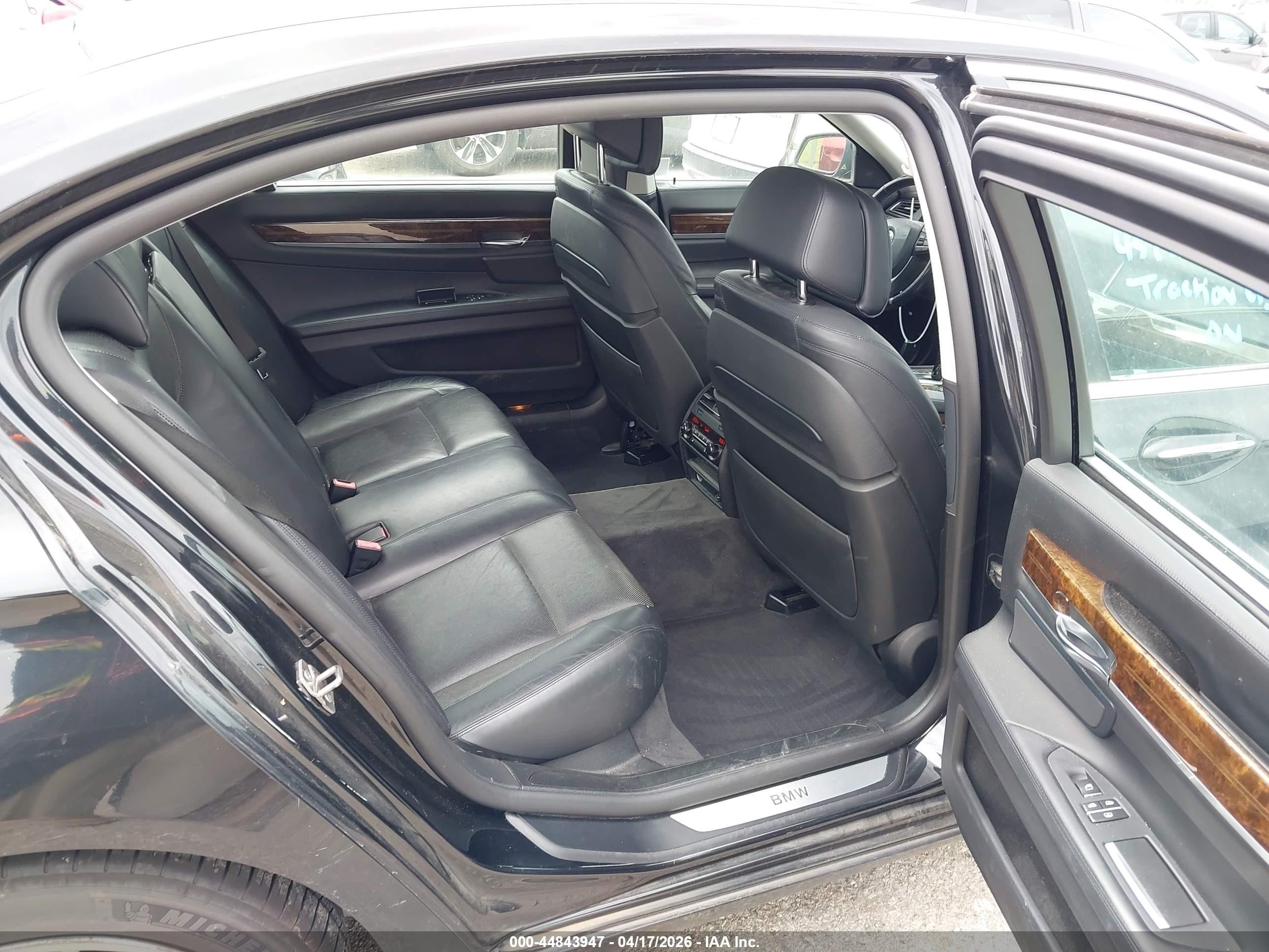 2013 Bmw 750li Xdrive Black vin: WBAYF8C59DDE59128
