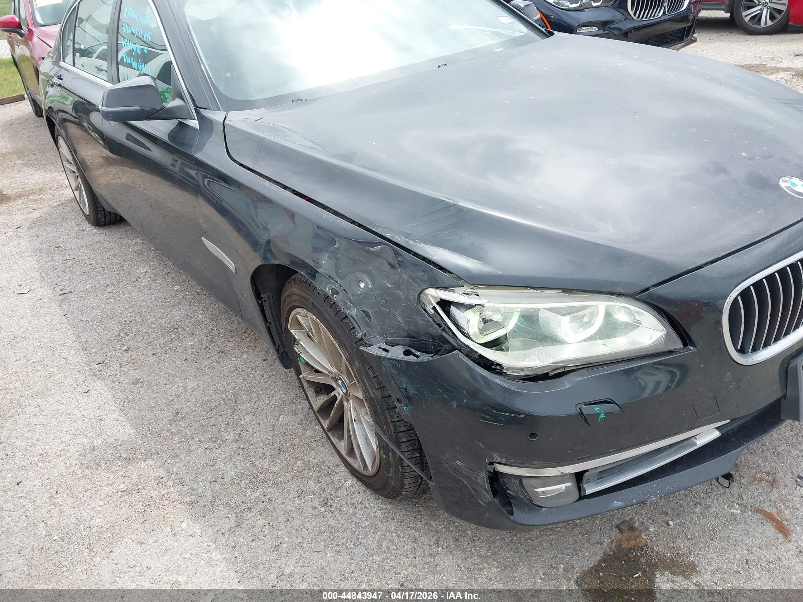 2013 Bmw 750li Xdrive Black vin: WBAYF8C59DDE59128