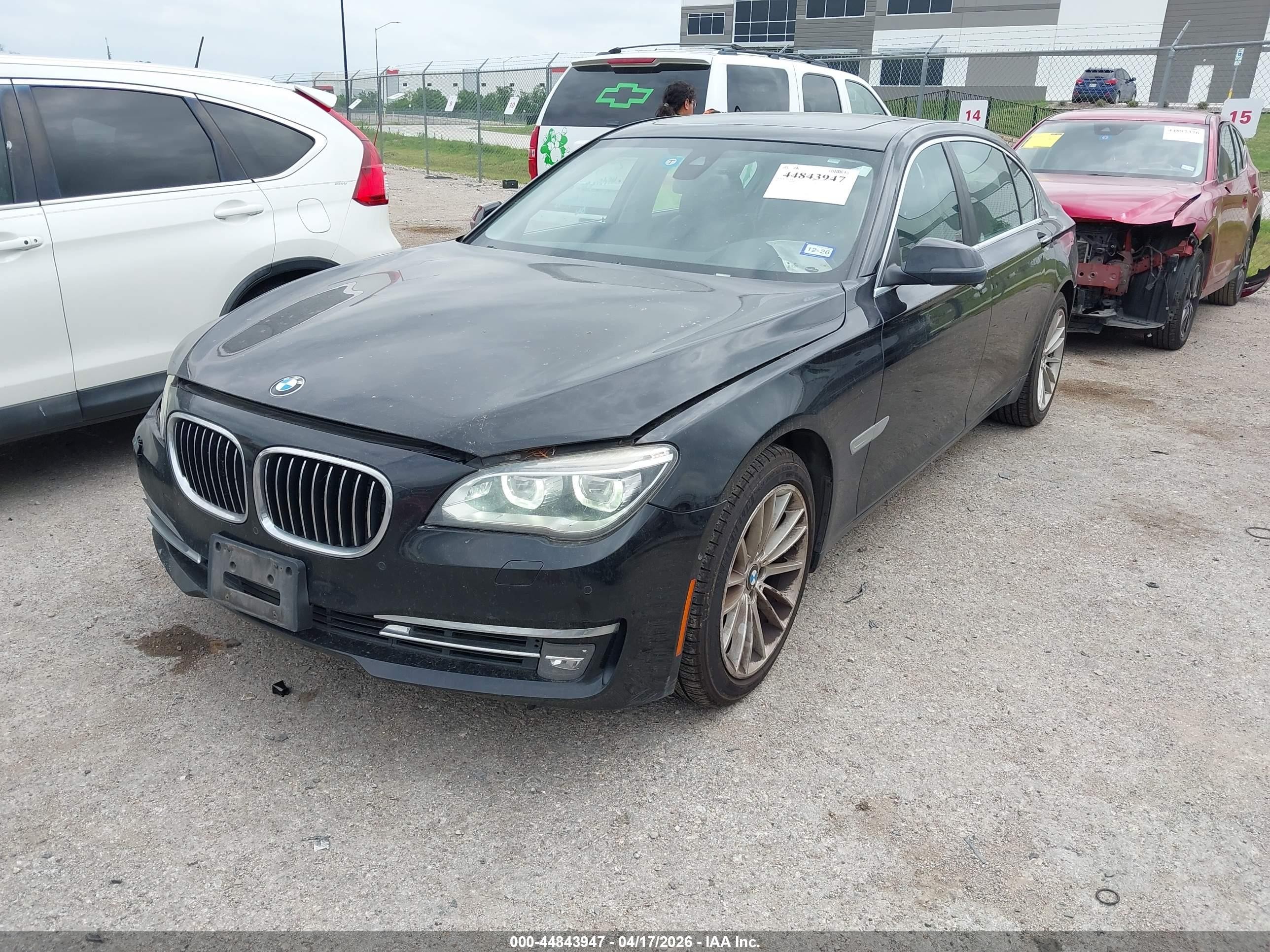 2013 Bmw 750li Xdrive Black vin: WBAYF8C59DDE59128