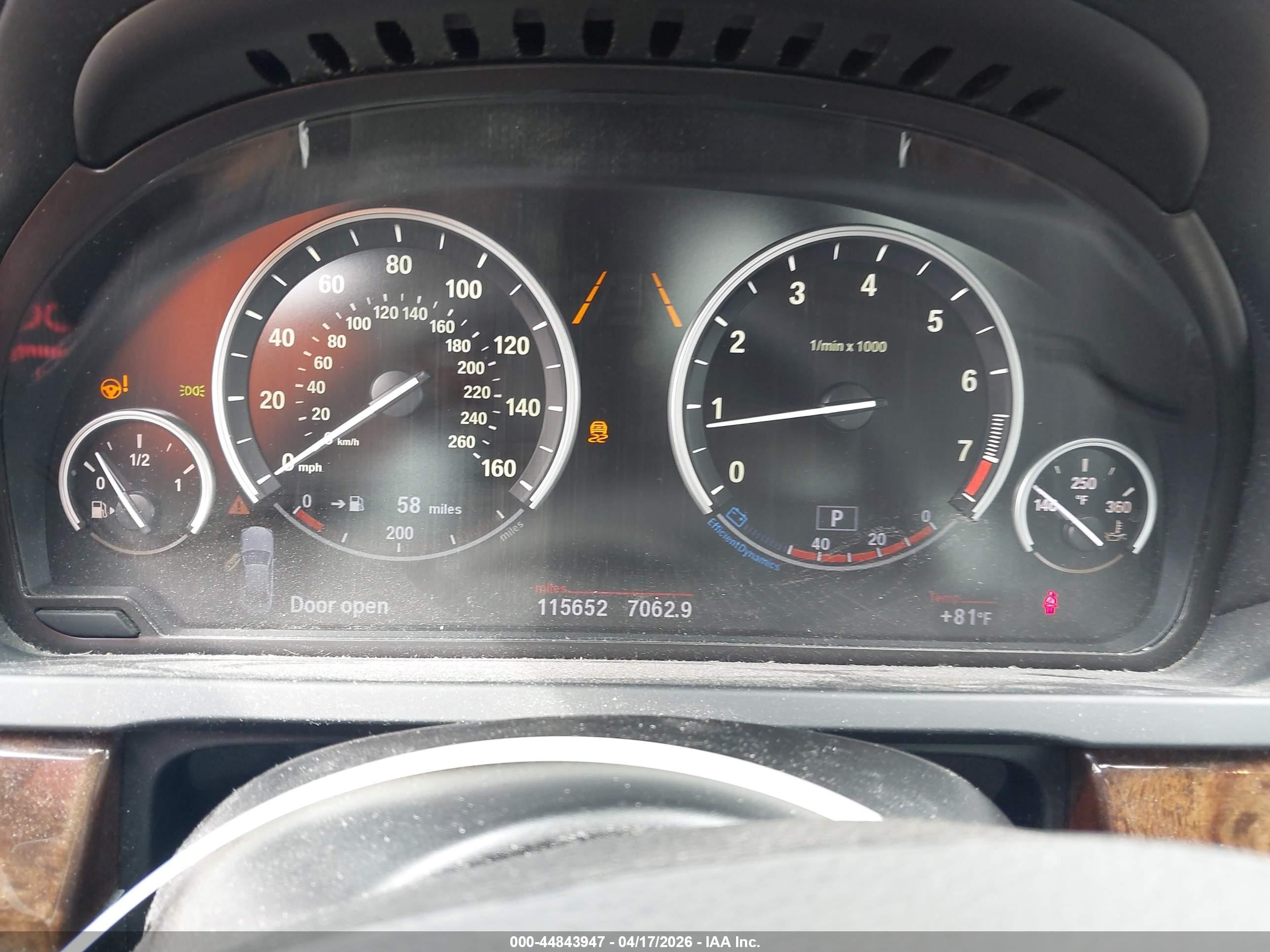2013 Bmw 750li Xdrive Black vin: WBAYF8C59DDE59128