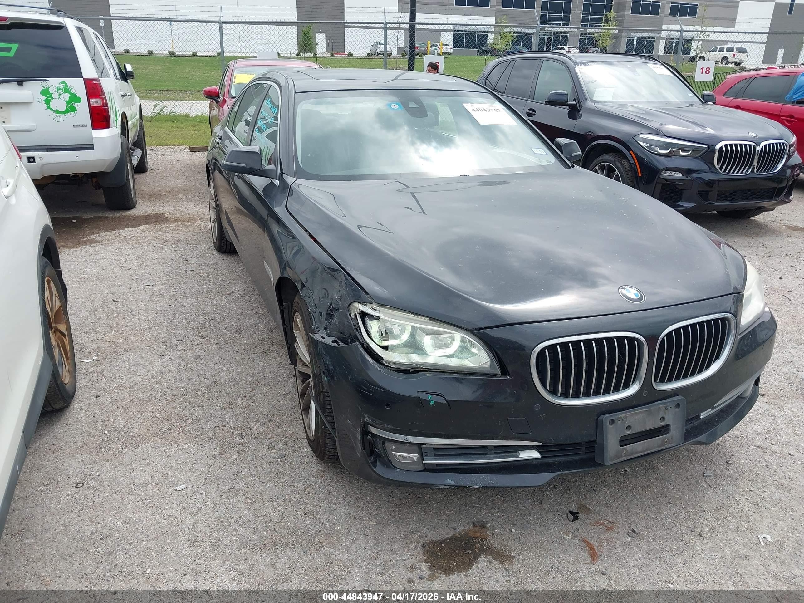 2013 Bmw 750li Xdrive Black vin: WBAYF8C59DDE59128