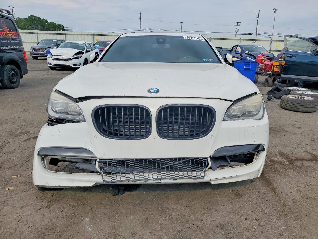2013 Bmw 750 Lxi White vin: WBAYF8C5XDD139930