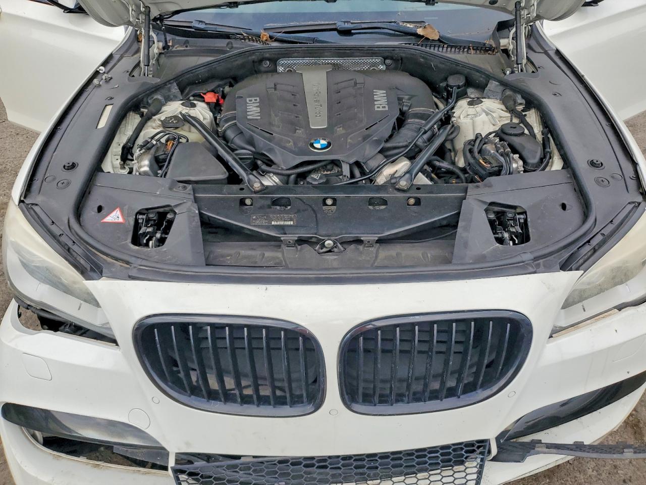 2013 Bmw 750 Lxi White vin: WBAYF8C5XDD139930
