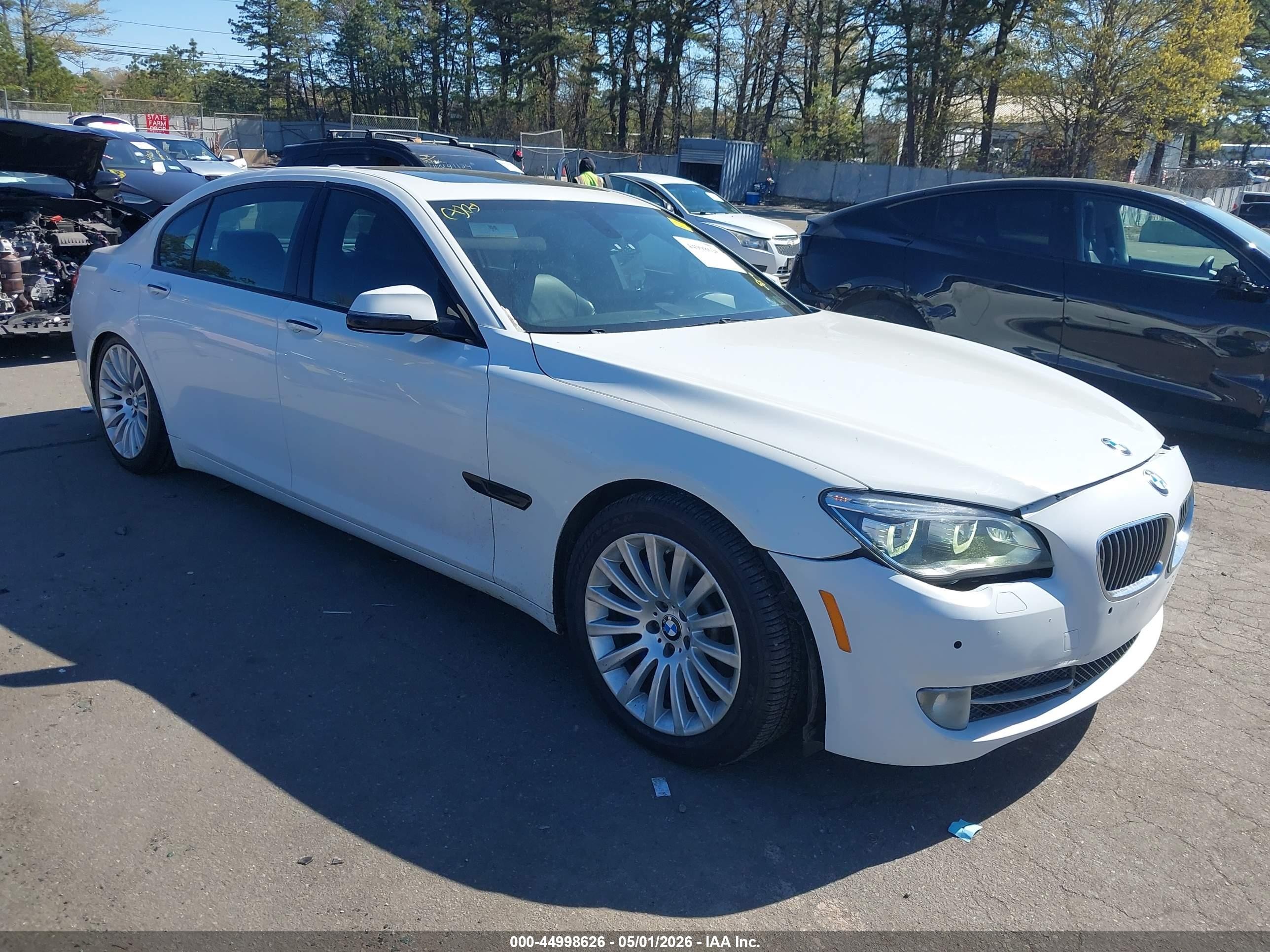 2013 Bmw 750li Xdrive White vin: WBAYF8C5XDD140060