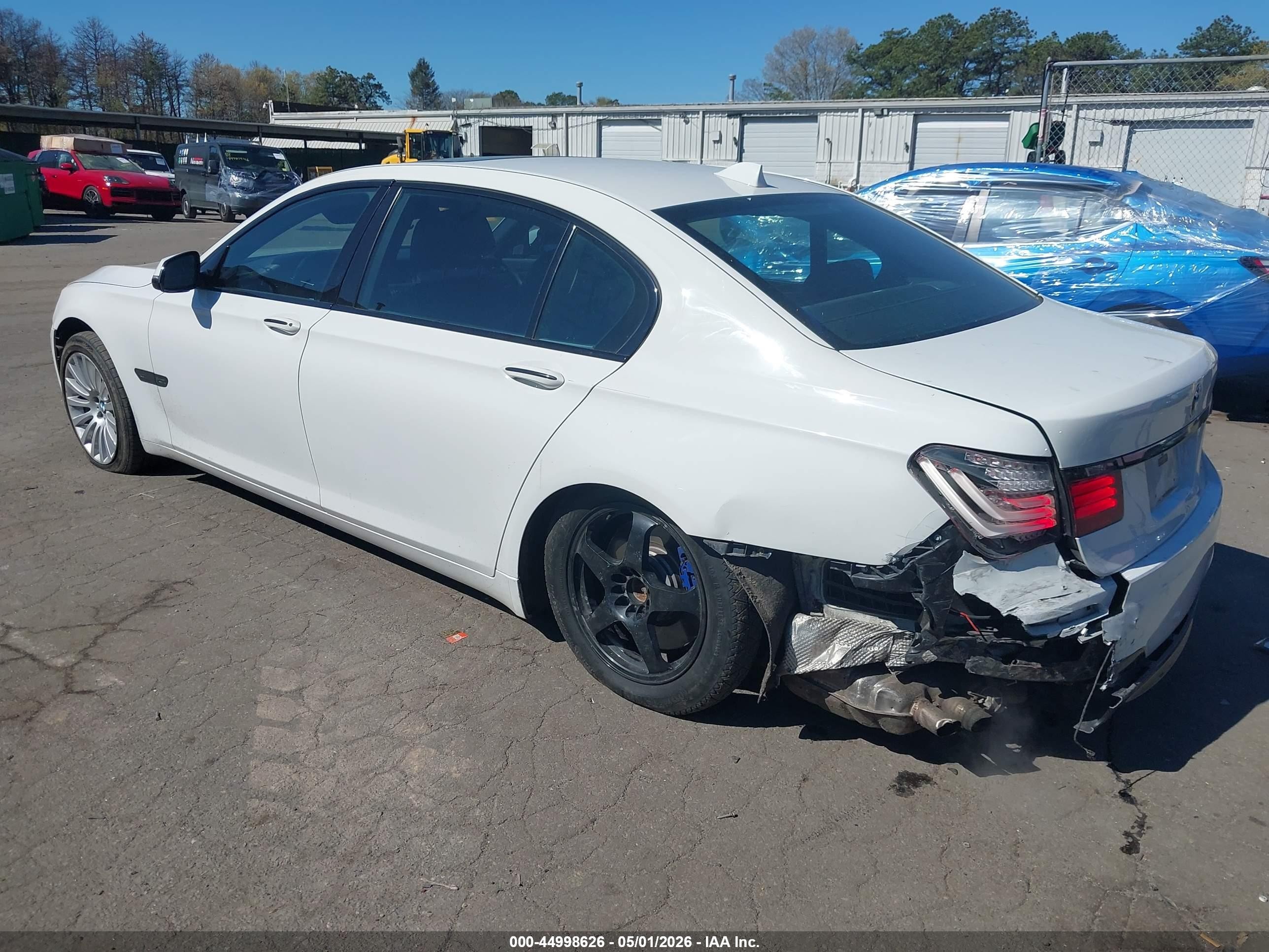 2013 Bmw 750li Xdrive White vin: WBAYF8C5XDD140060