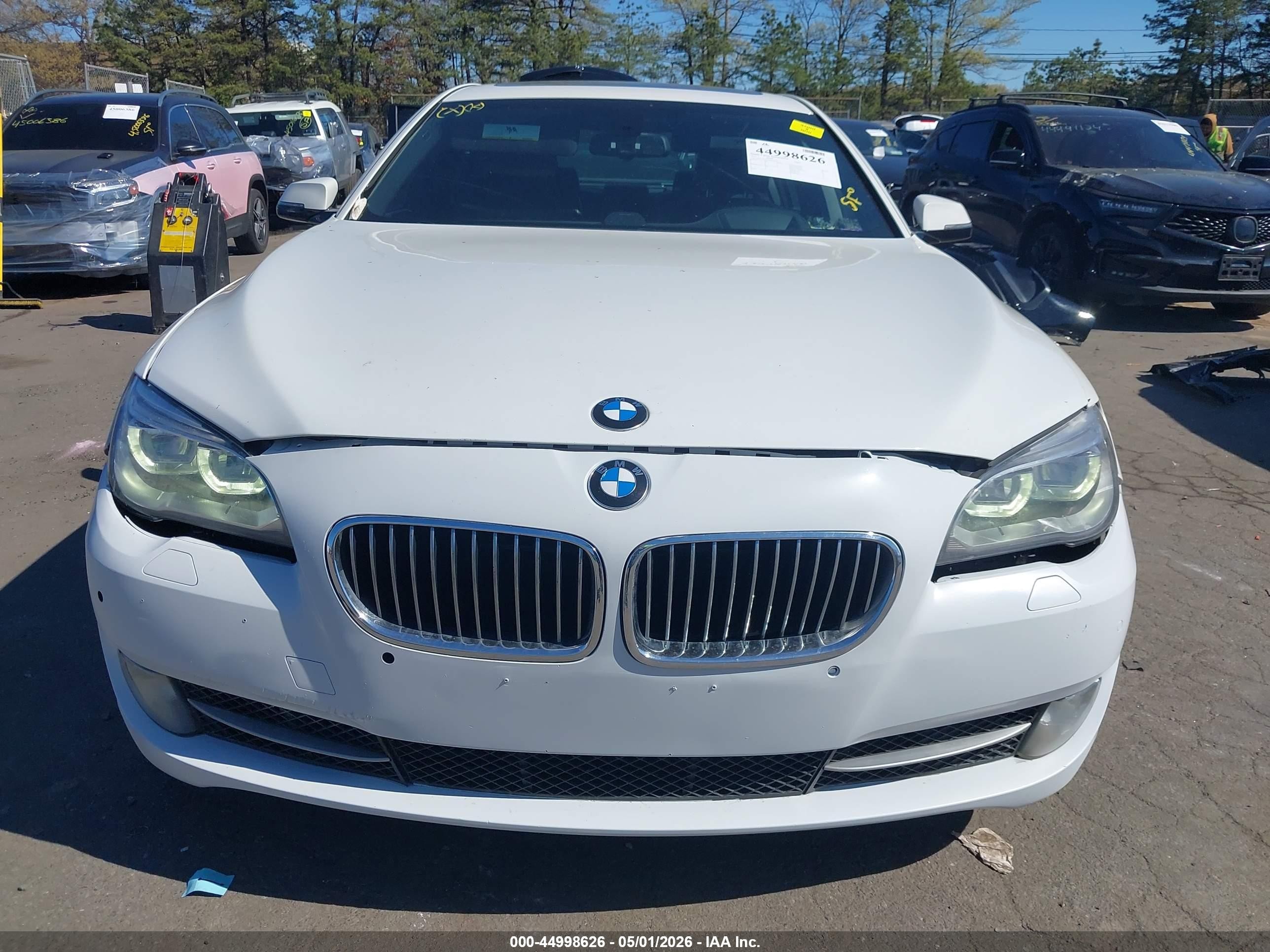 2013 Bmw 750li Xdrive White vin: WBAYF8C5XDD140060