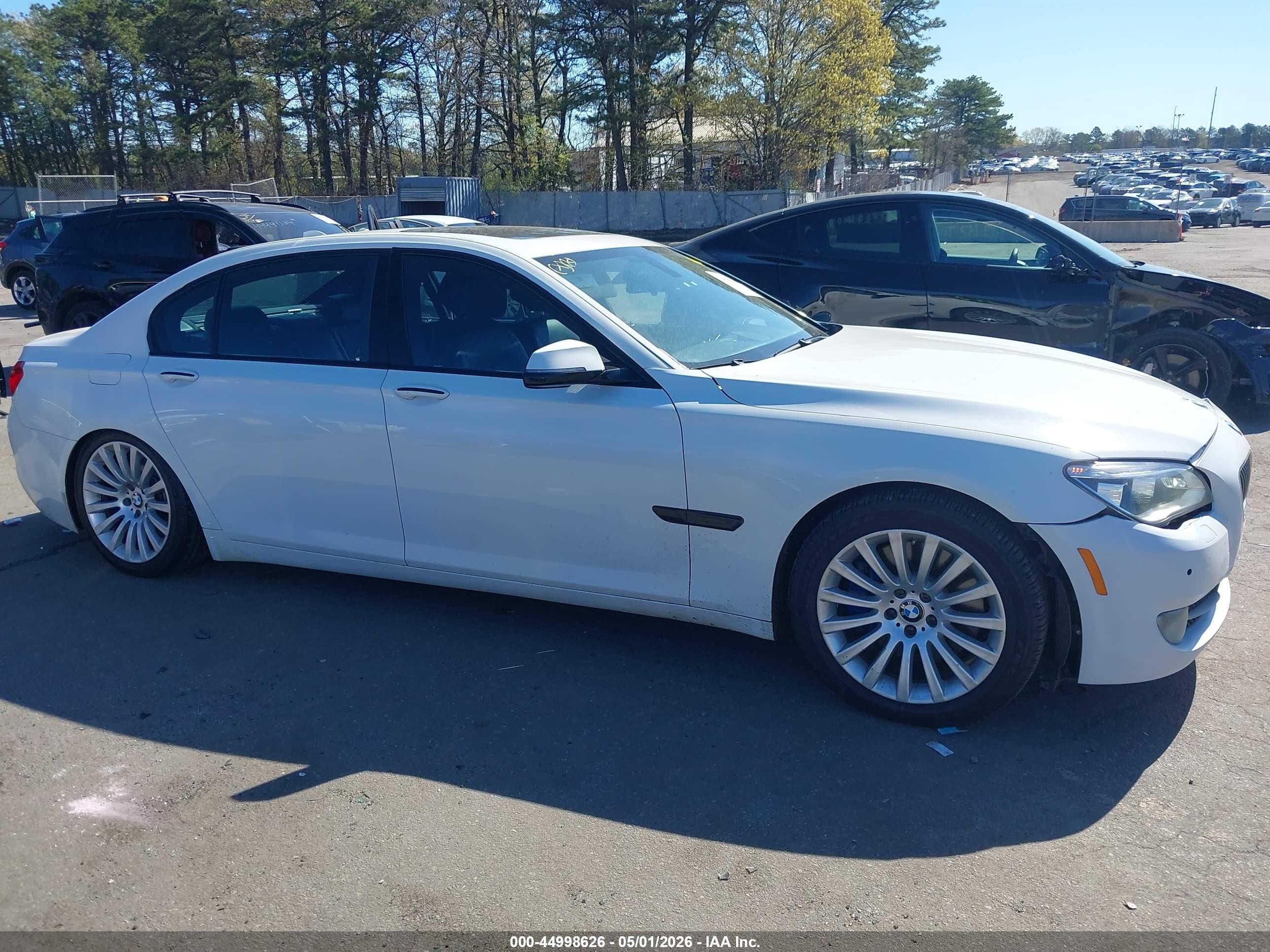 2013 Bmw 750li Xdrive White vin: WBAYF8C5XDD140060