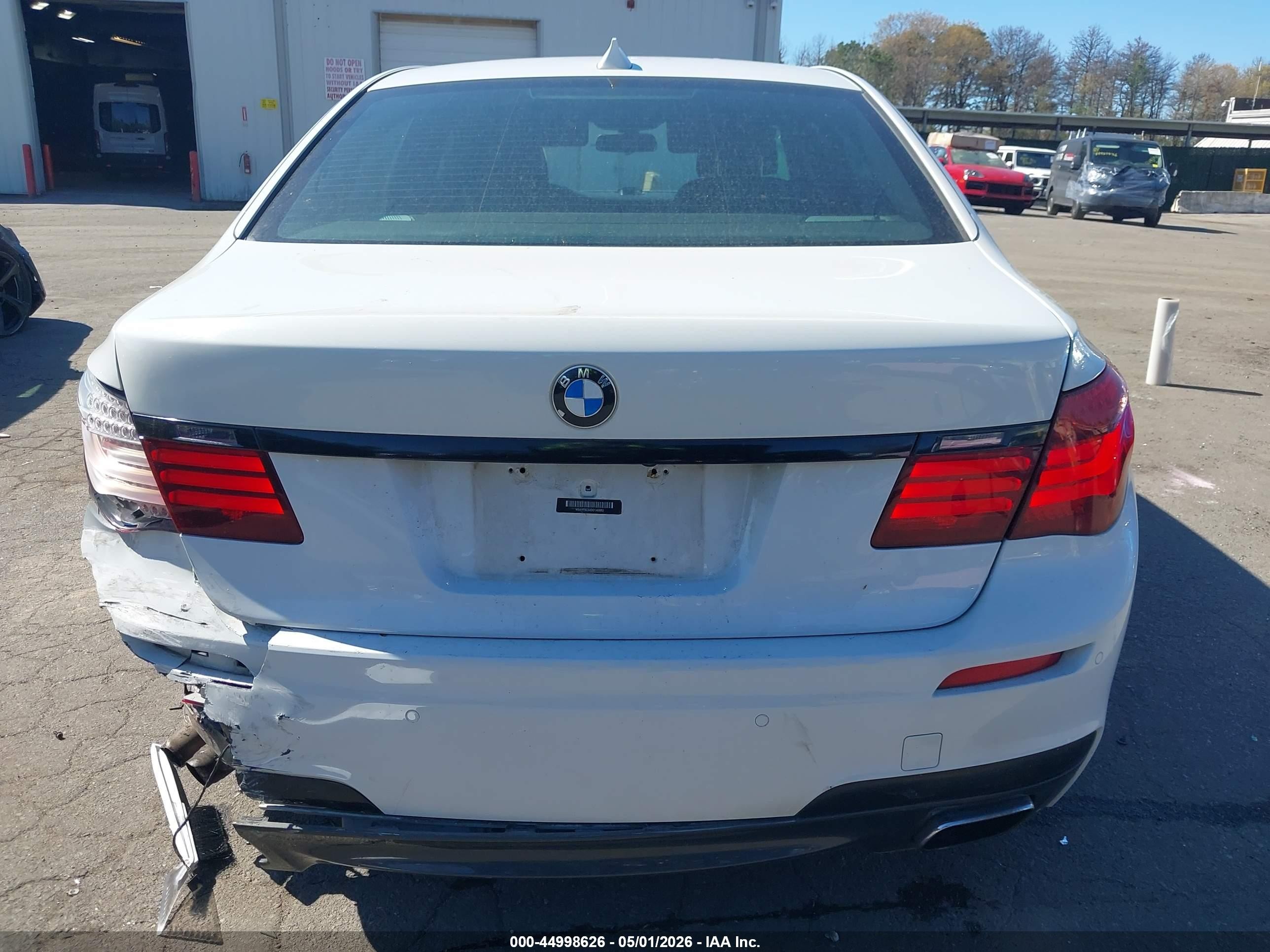 2013 Bmw 750li Xdrive White vin: WBAYF8C5XDD140060