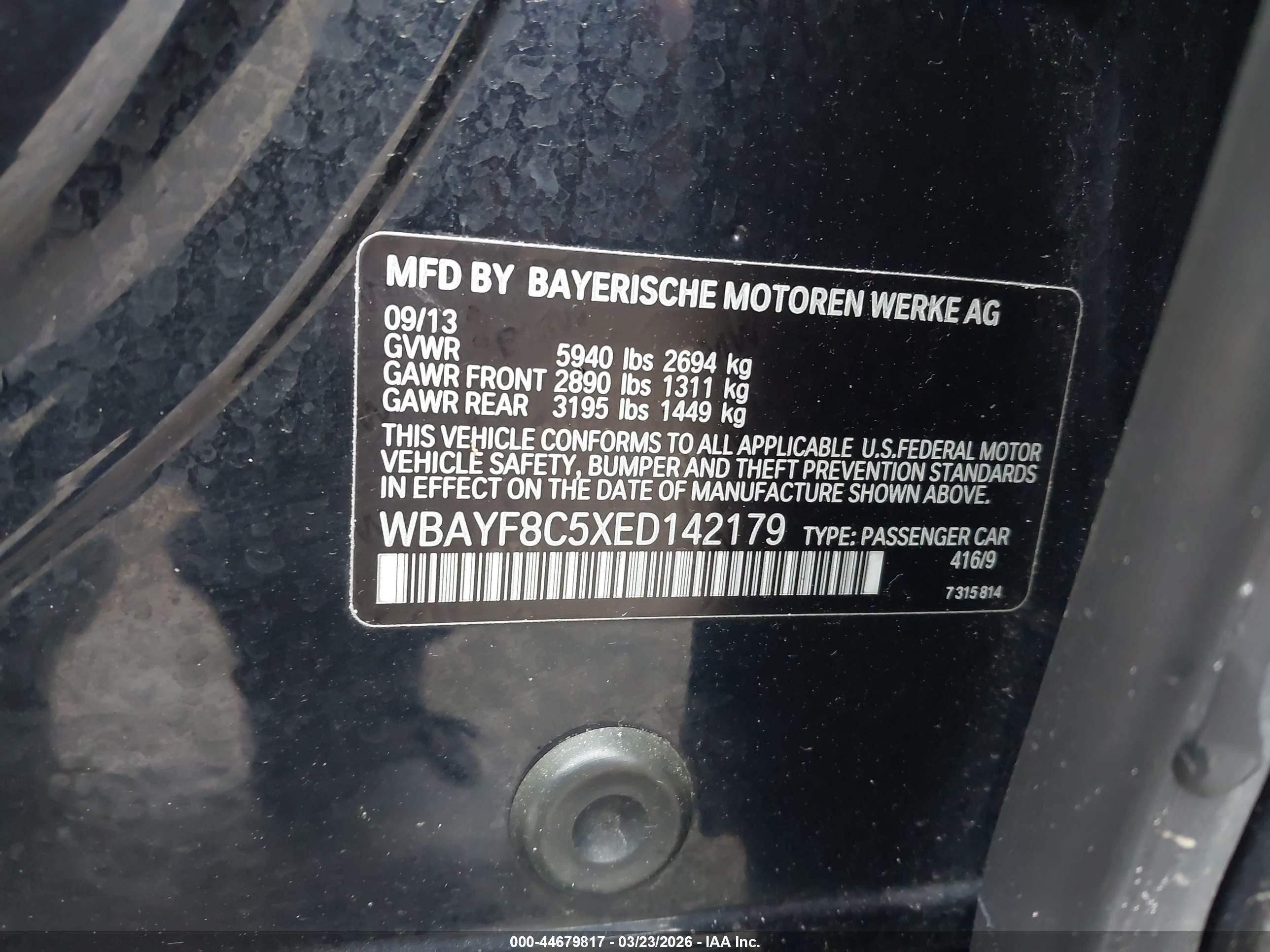 2014 Bmw Alpina B7 Xdrive Black vin: WBAYF8C5XED142179