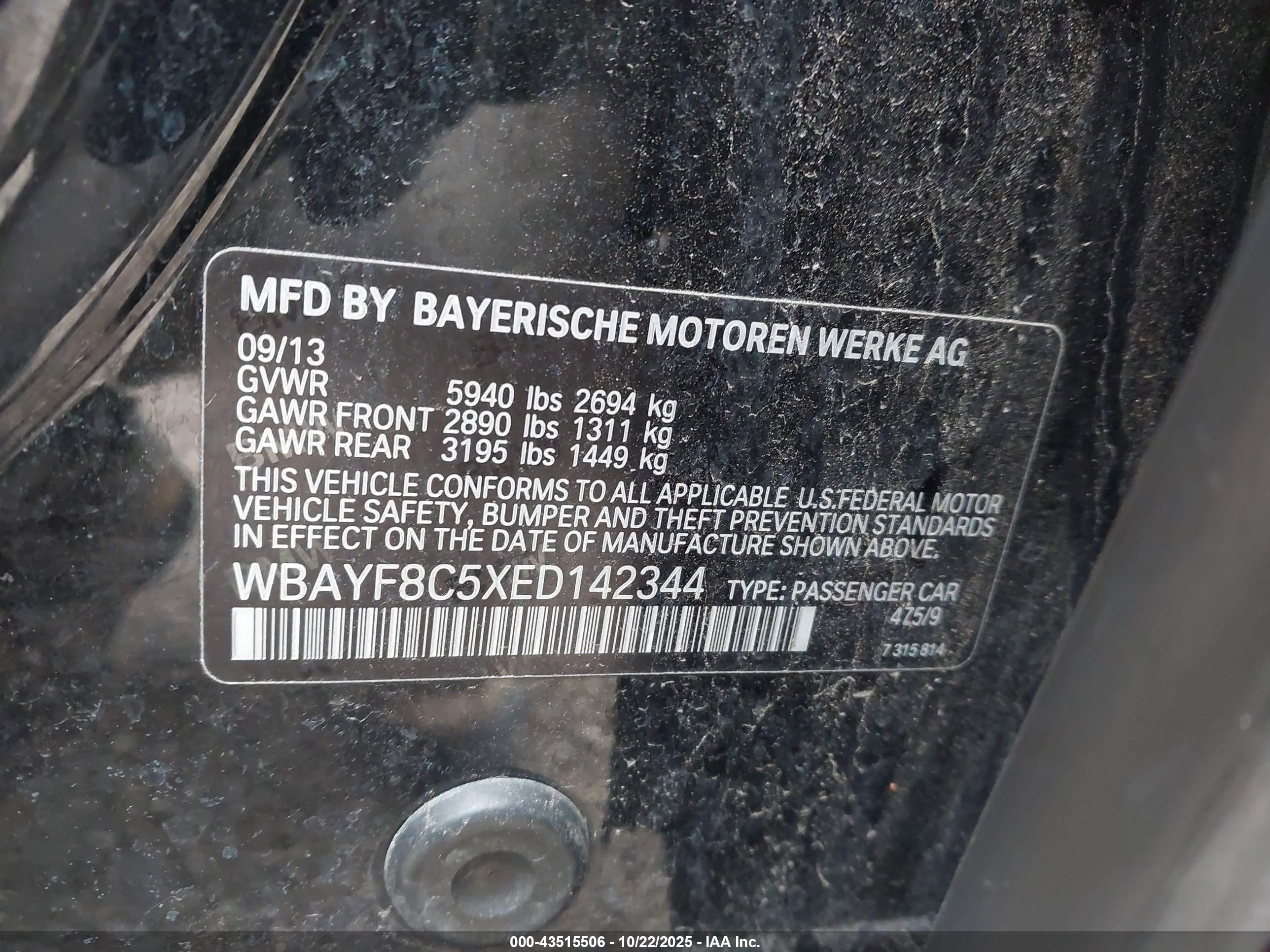 2014 Bmw Alpina B7 Xdrive Black vin: WBAYF8C5XED142344