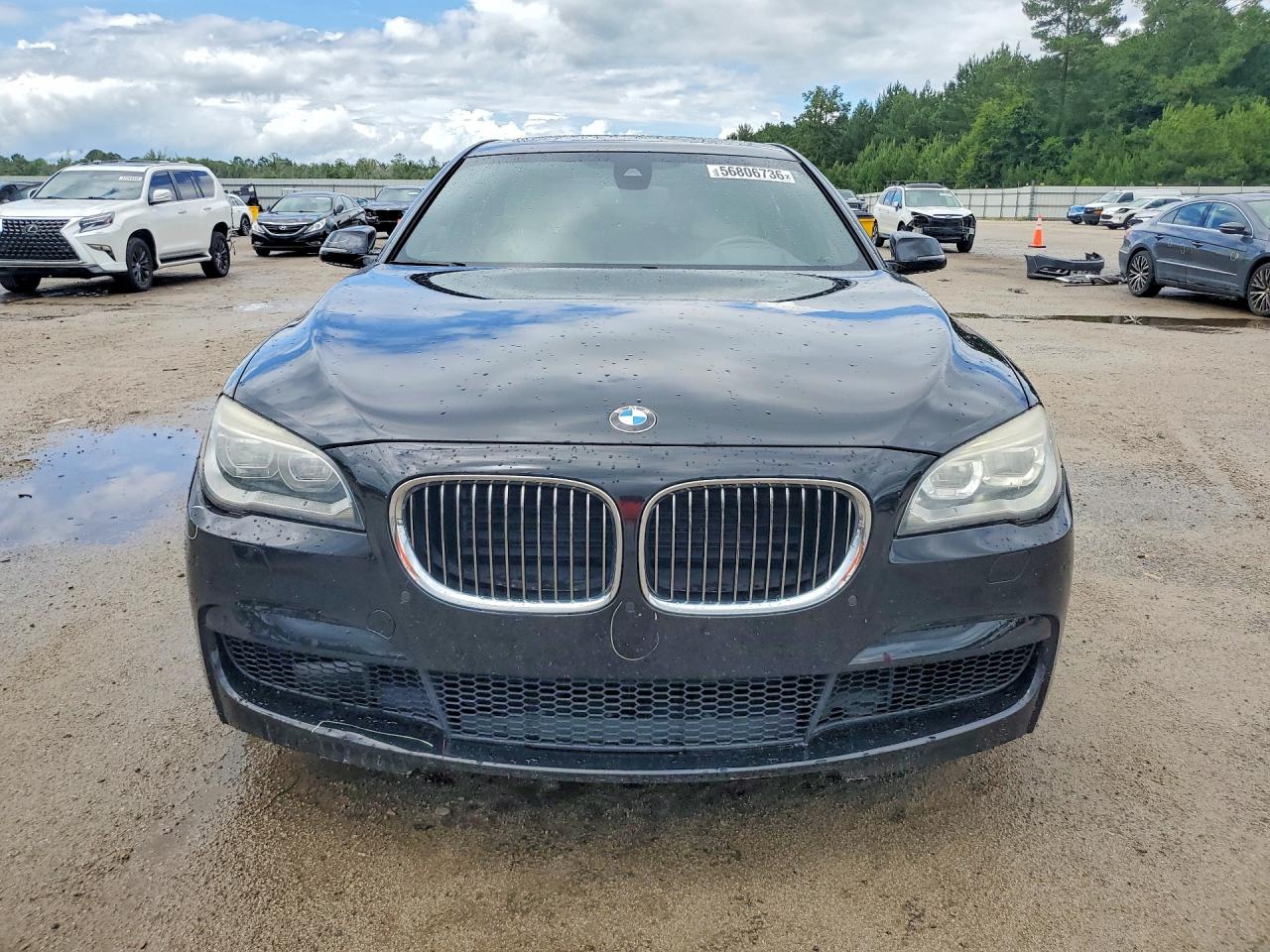 2015 Bmw 740 Ld Xdrive Black vin: WBAYG6C50FD383638