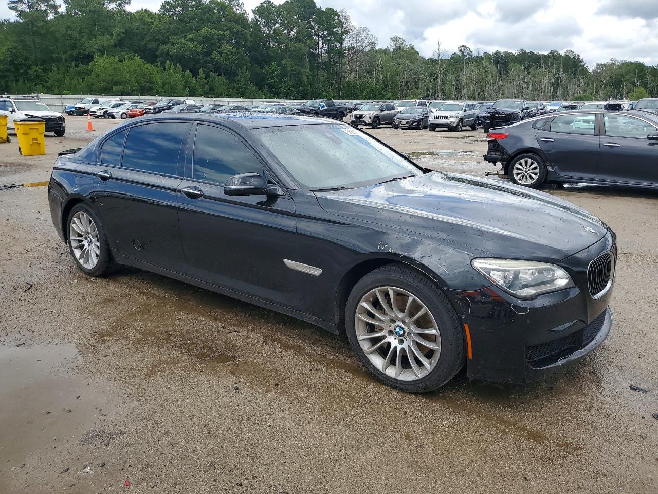 2015 Bmw 740 Ld Xdrive Black vin: WBAYG6C50FD383638
