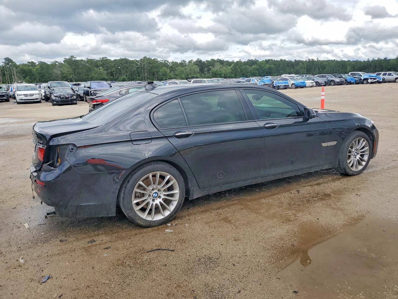 2015 Bmw 740 Ld Xdrive Black vin: WBAYG6C50FD383638
