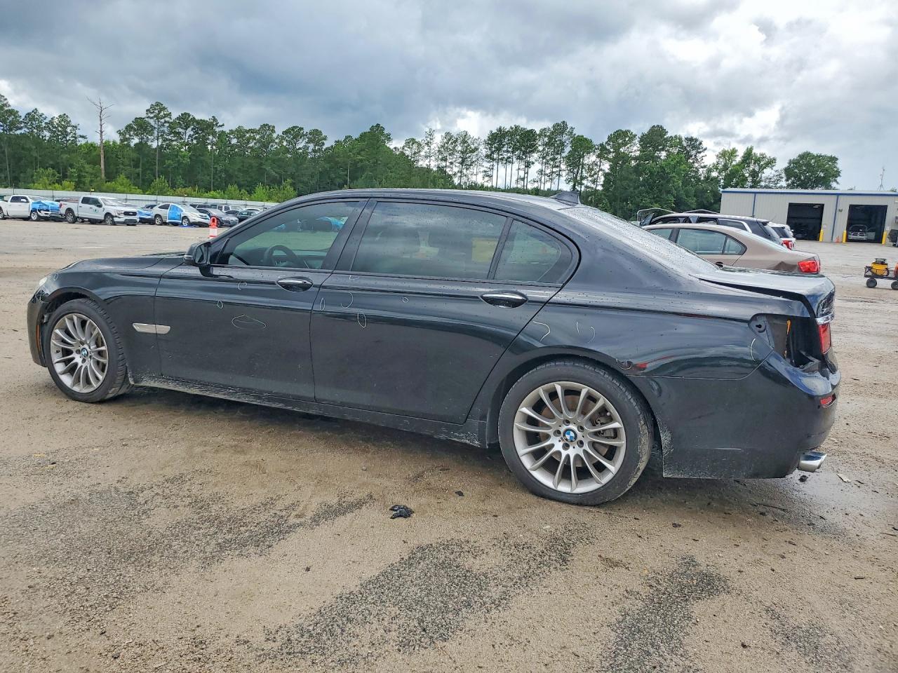 2015 Bmw 740 Ld Xdrive Black vin: WBAYG6C50FD383638