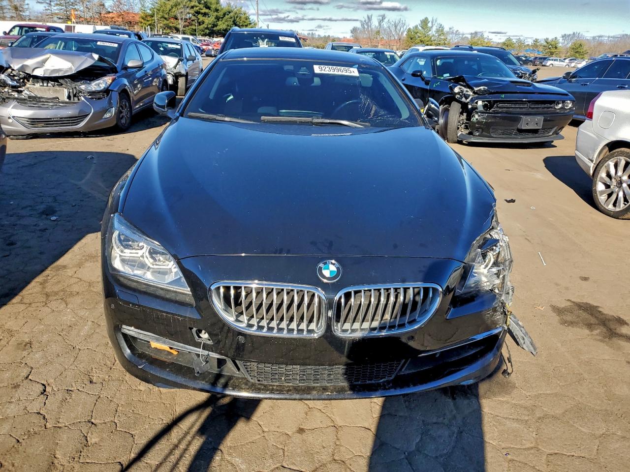 2013 Bmw 650 Xi Black vin: WBAYM1C50DDZ02664