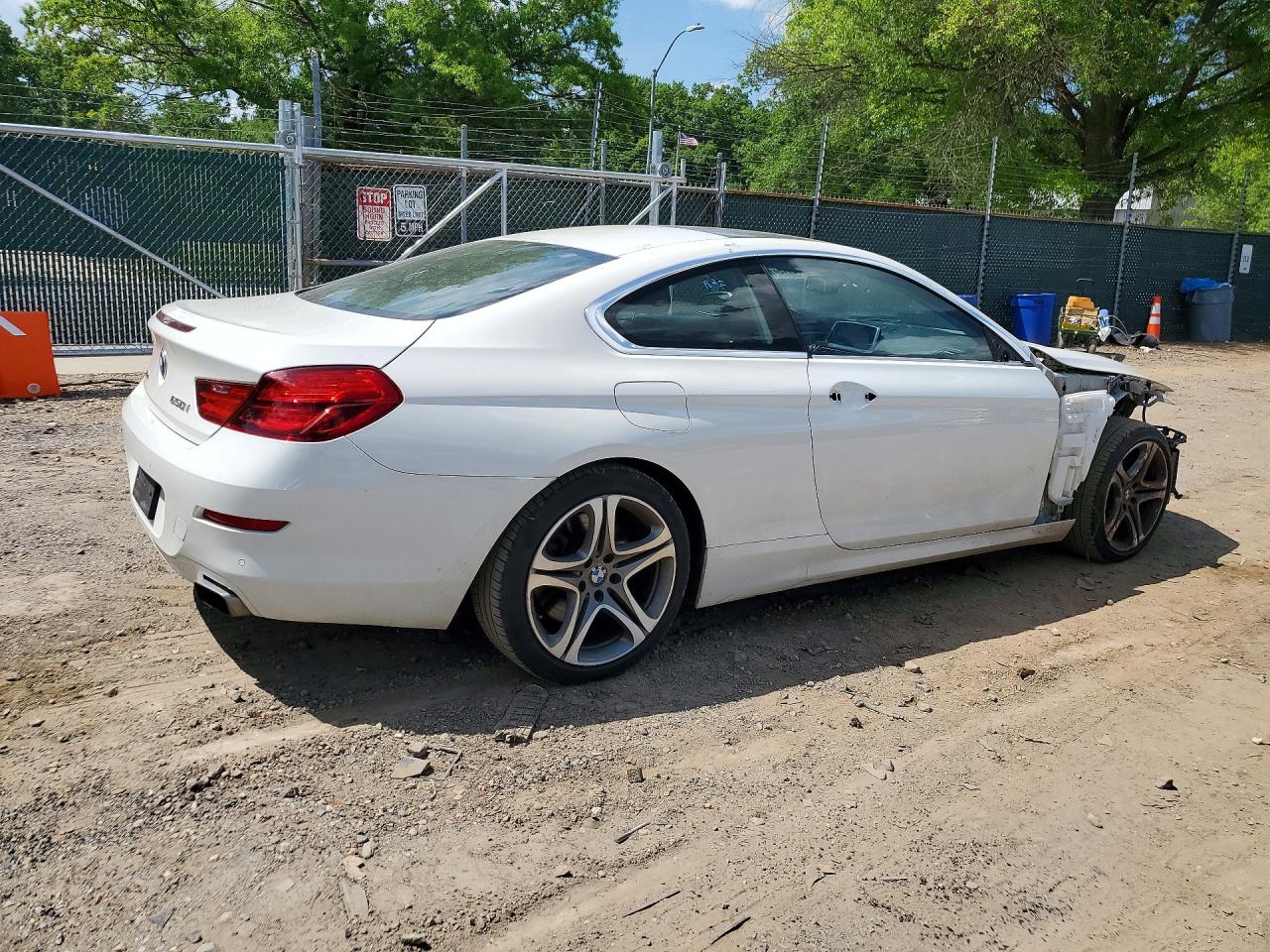 2013 Bmw 650 Xi White vin: WBAYM1C52DDZ02634