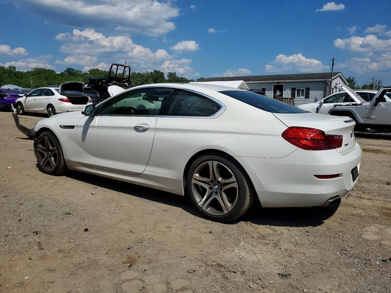 2013 Bmw 650 Xi White vin: WBAYM1C52DDZ02634