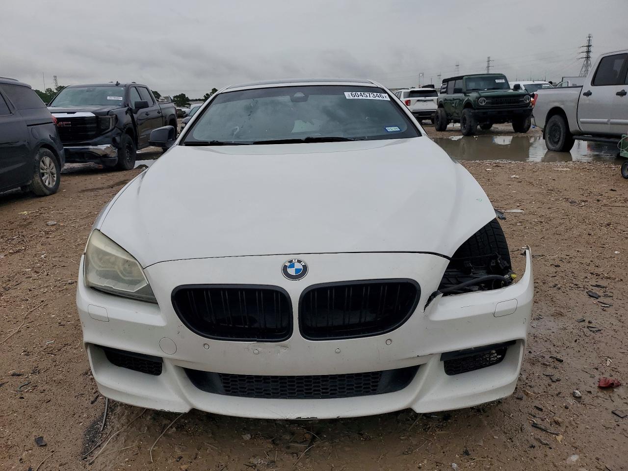 2013 Bmw 650 Xi White vin: WBAYM1C55DDZ02398
