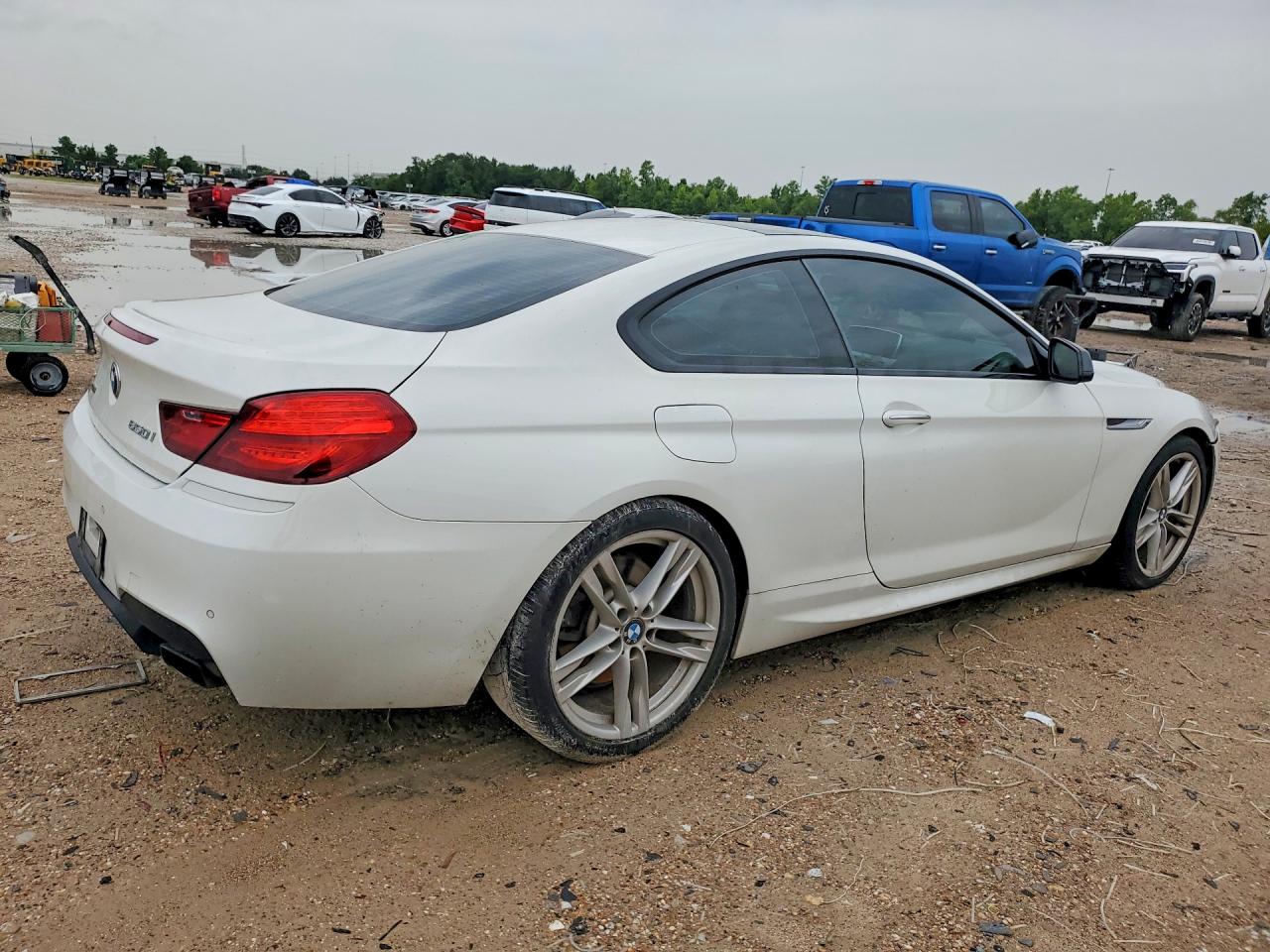2013 Bmw 650 Xi White vin: WBAYM1C55DDZ02398