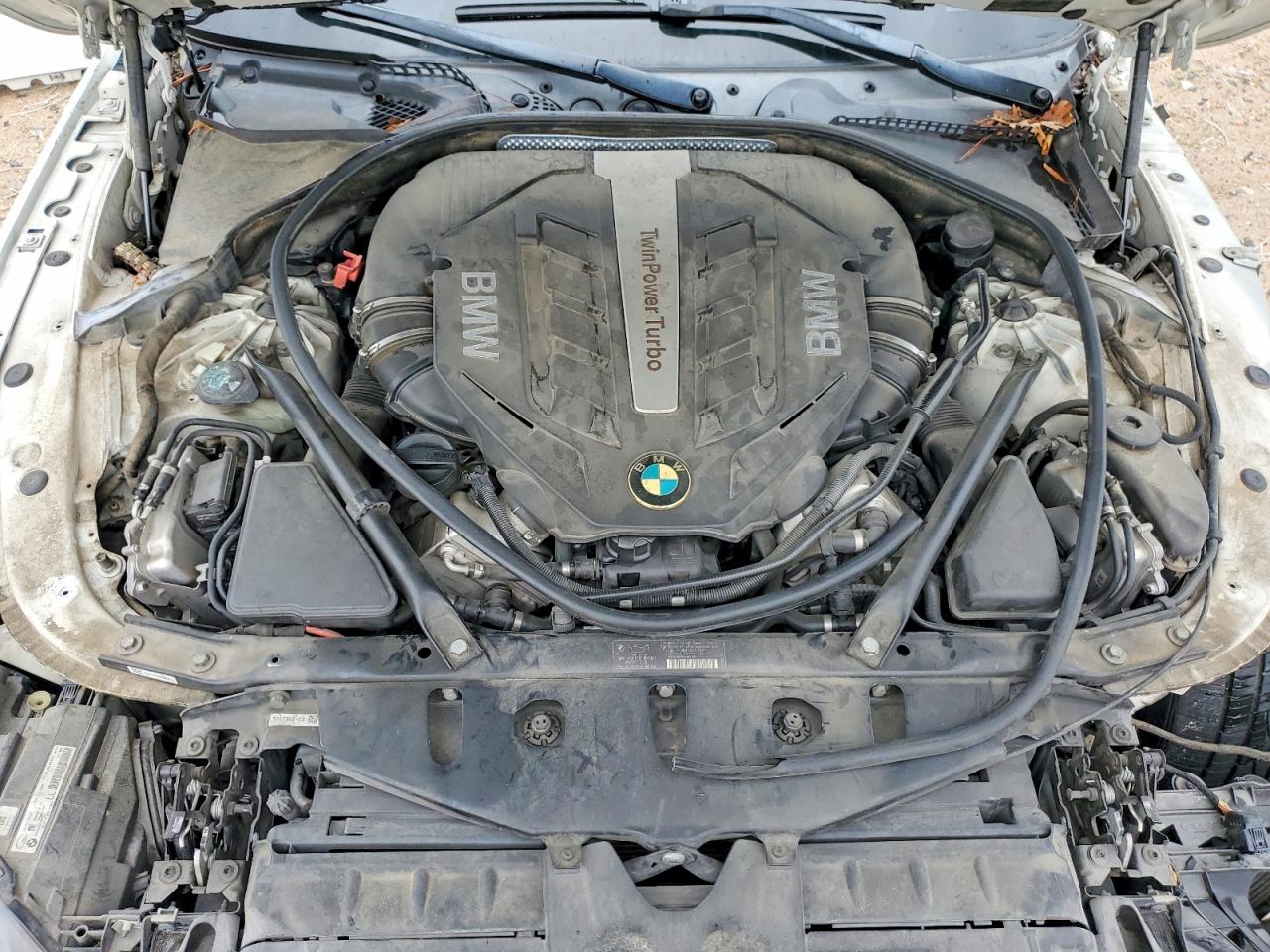 2013 Bmw 650 Xi White vin: WBAYM1C55DDZ02398