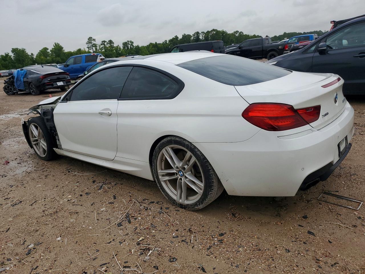 2013 Bmw 650 Xi White vin: WBAYM1C55DDZ02398