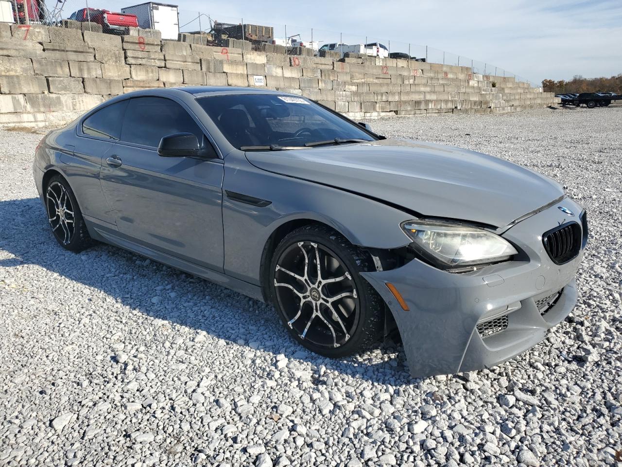2014 Bmw 650 Xi Gray vin: WBAYM1C55ED325020