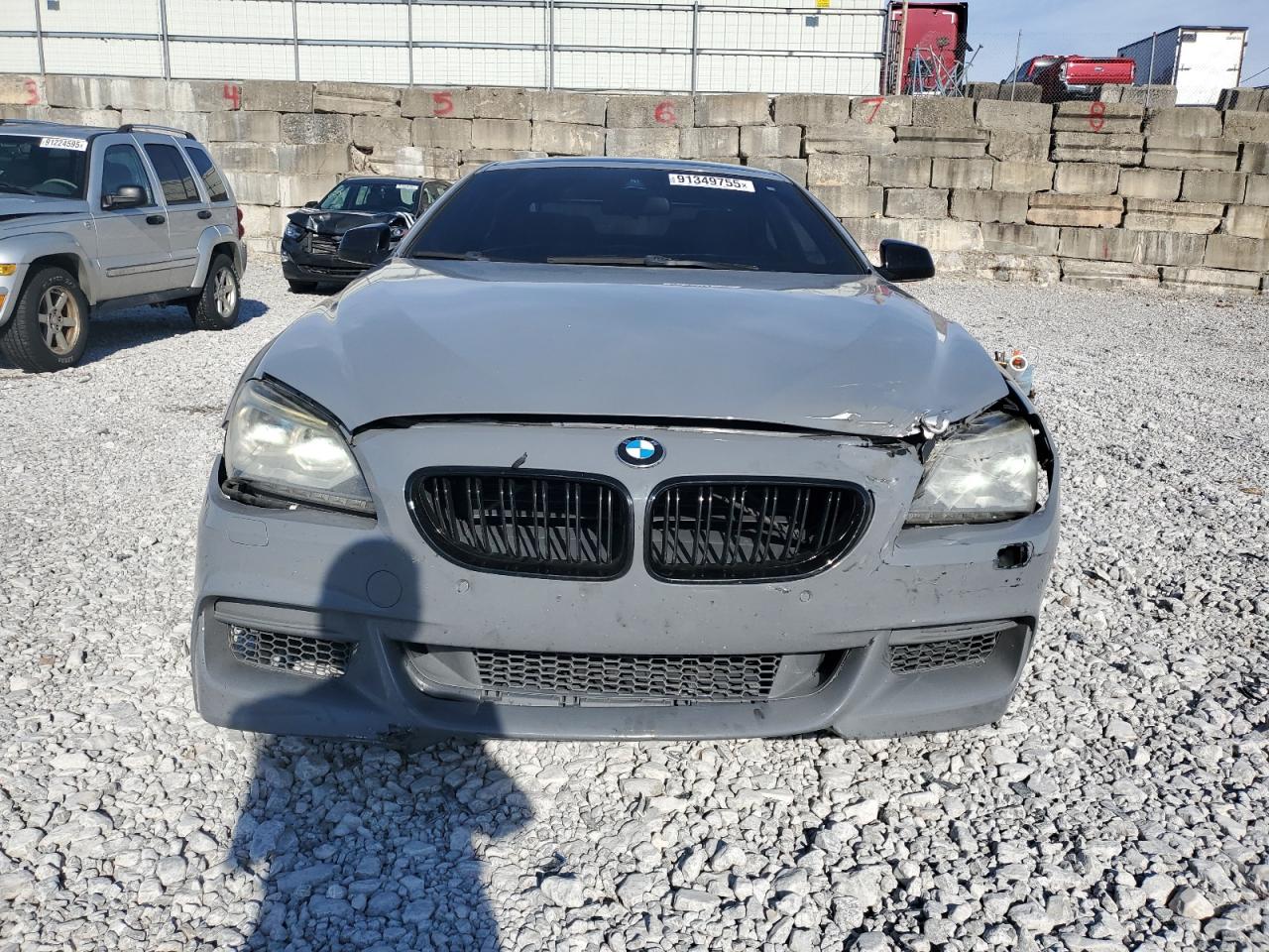 2014 Bmw 650 Xi Gray vin: WBAYM1C55ED325020