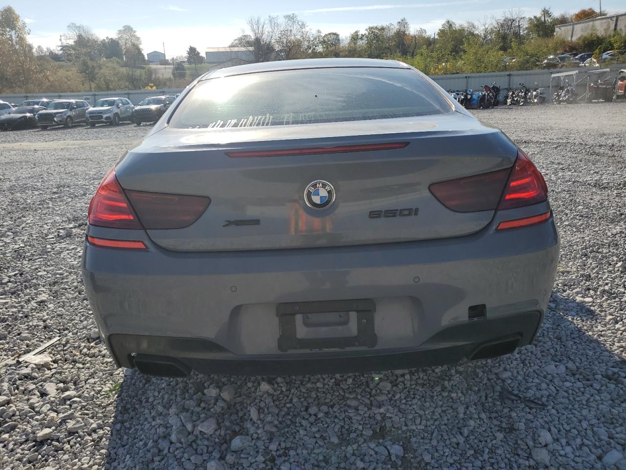 2014 Bmw 650 Xi Gray vin: WBAYM1C55ED325020