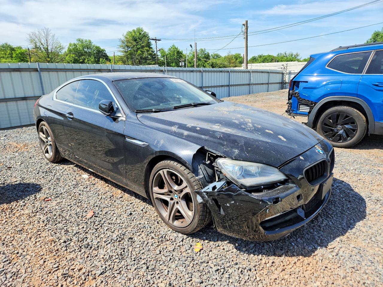 2013 Bmw 650 Xi Black vin: WBAYM1C57DDZ02497