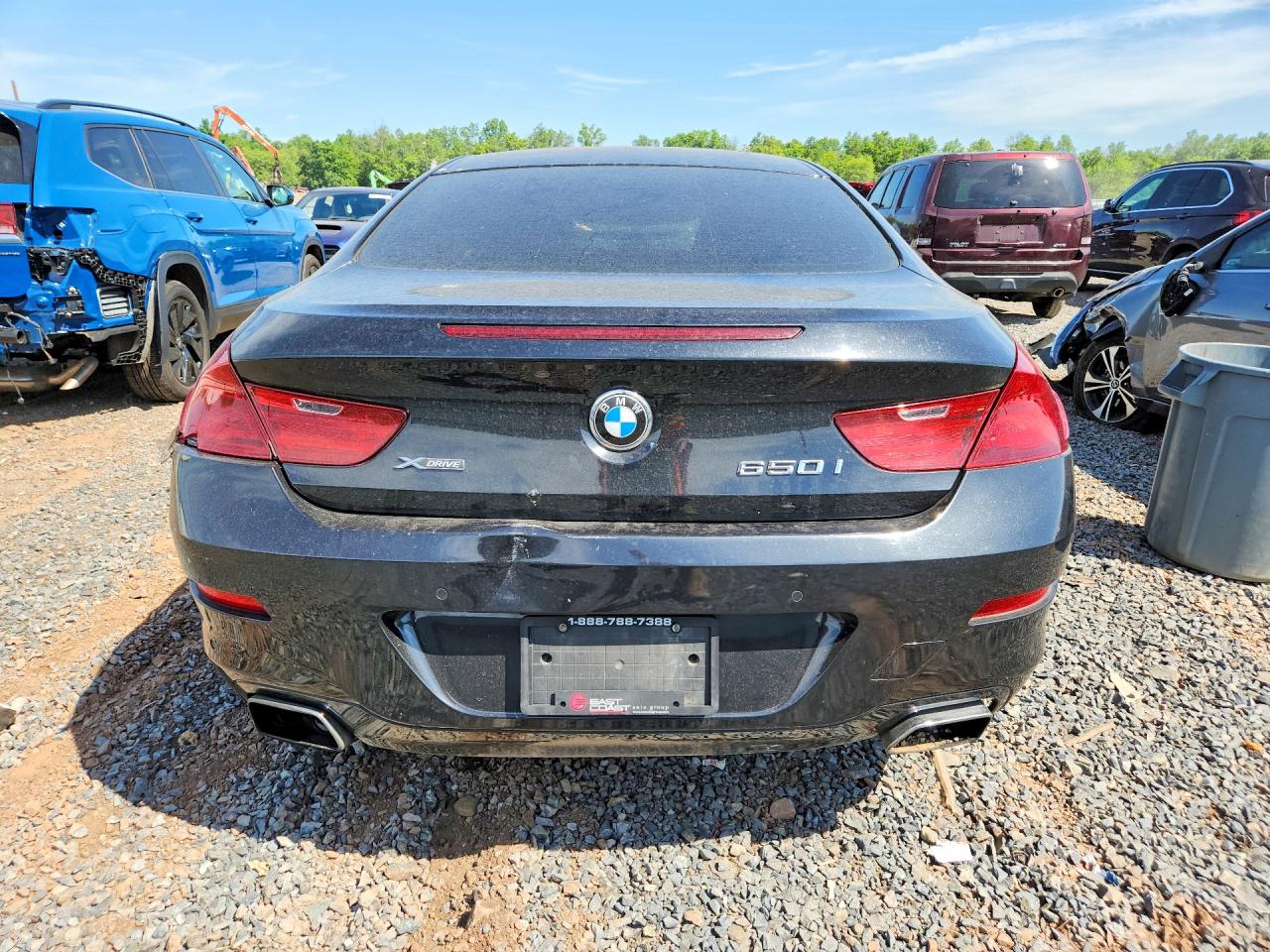 2013 Bmw 650 Xi Black vin: WBAYM1C57DDZ02497