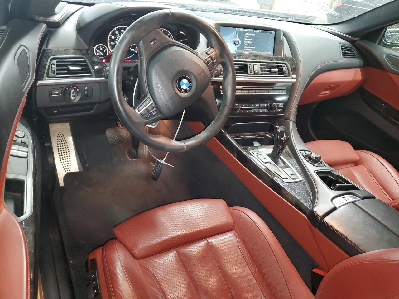 2013 Bmw 650 Xi White vin: WBAYM1C58DDZ02671