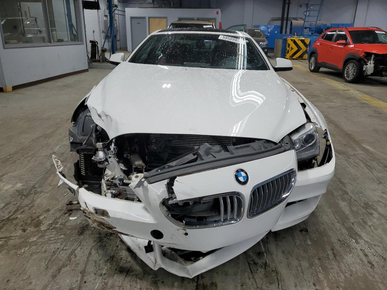 2013 Bmw 650 Xi White vin: WBAYM1C58DDZ02671