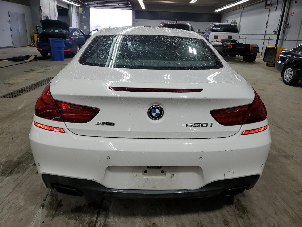 2013 Bmw 650 Xi White vin: WBAYM1C58DDZ02671