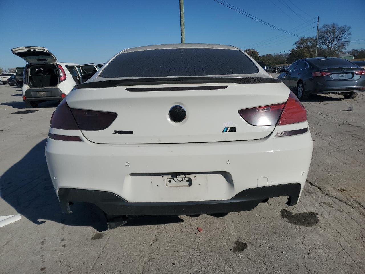 2015 Bmw 650 Xi White vin: WBAYM1C59FD325250