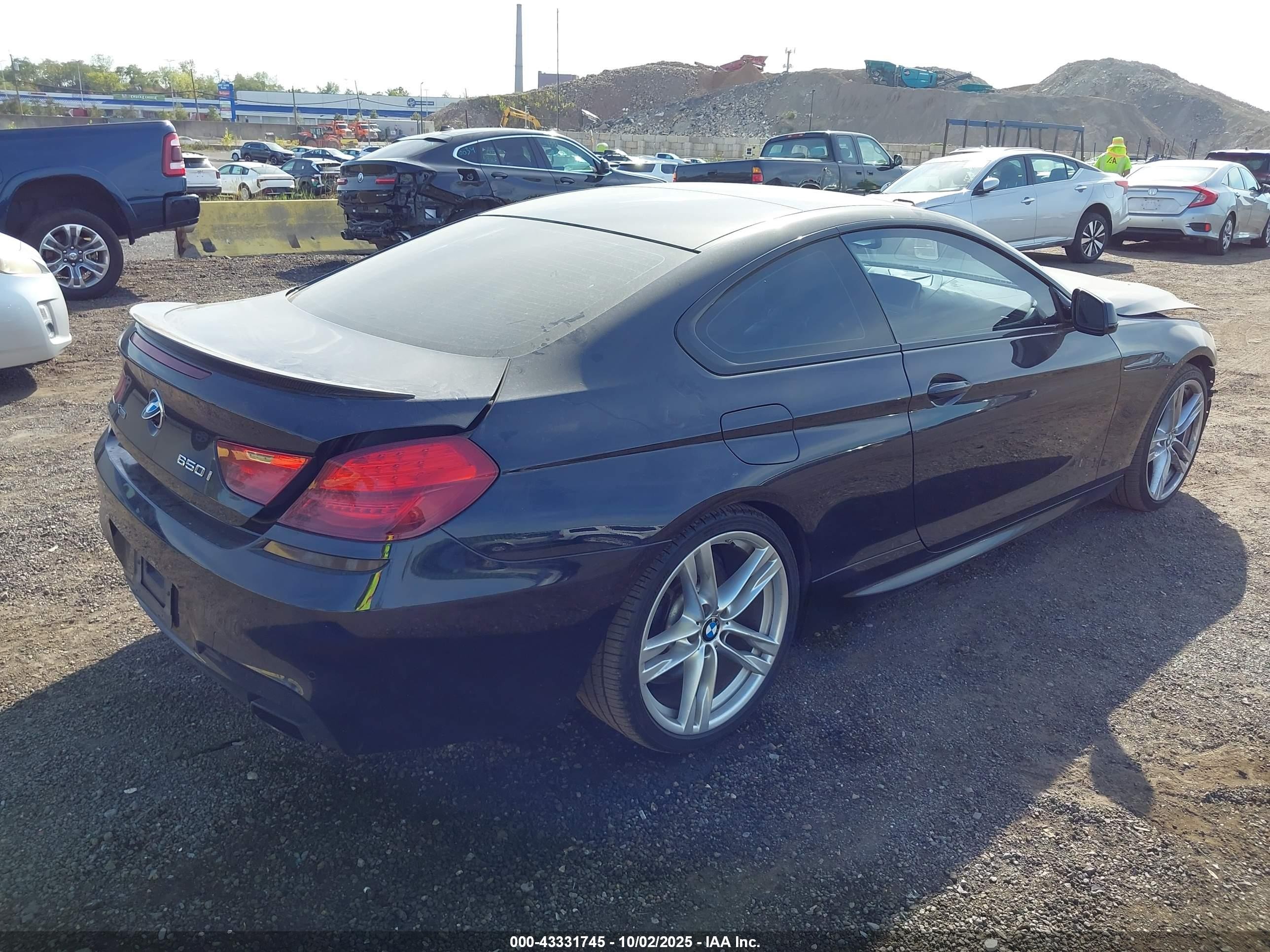 2013 Bmw 650i Xdrive Blue vin: WBAYM1C5XDDZ02350