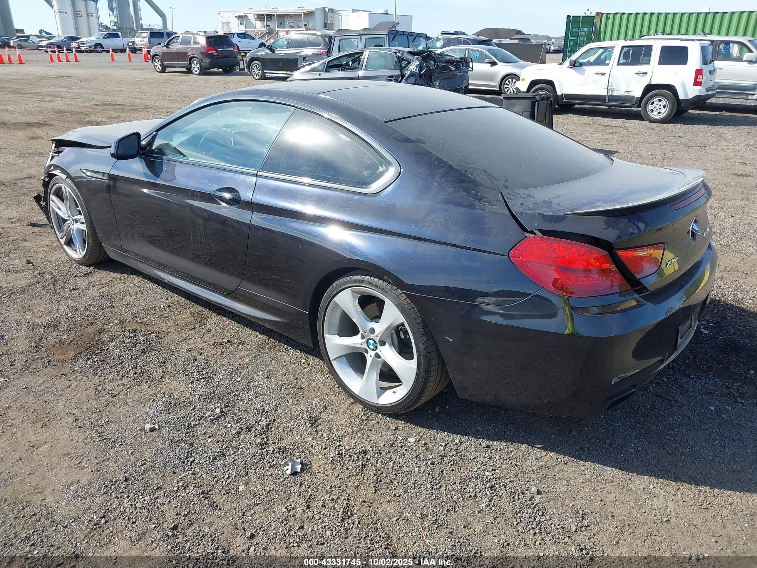 2013 Bmw 650i Xdrive Blue vin: WBAYM1C5XDDZ02350