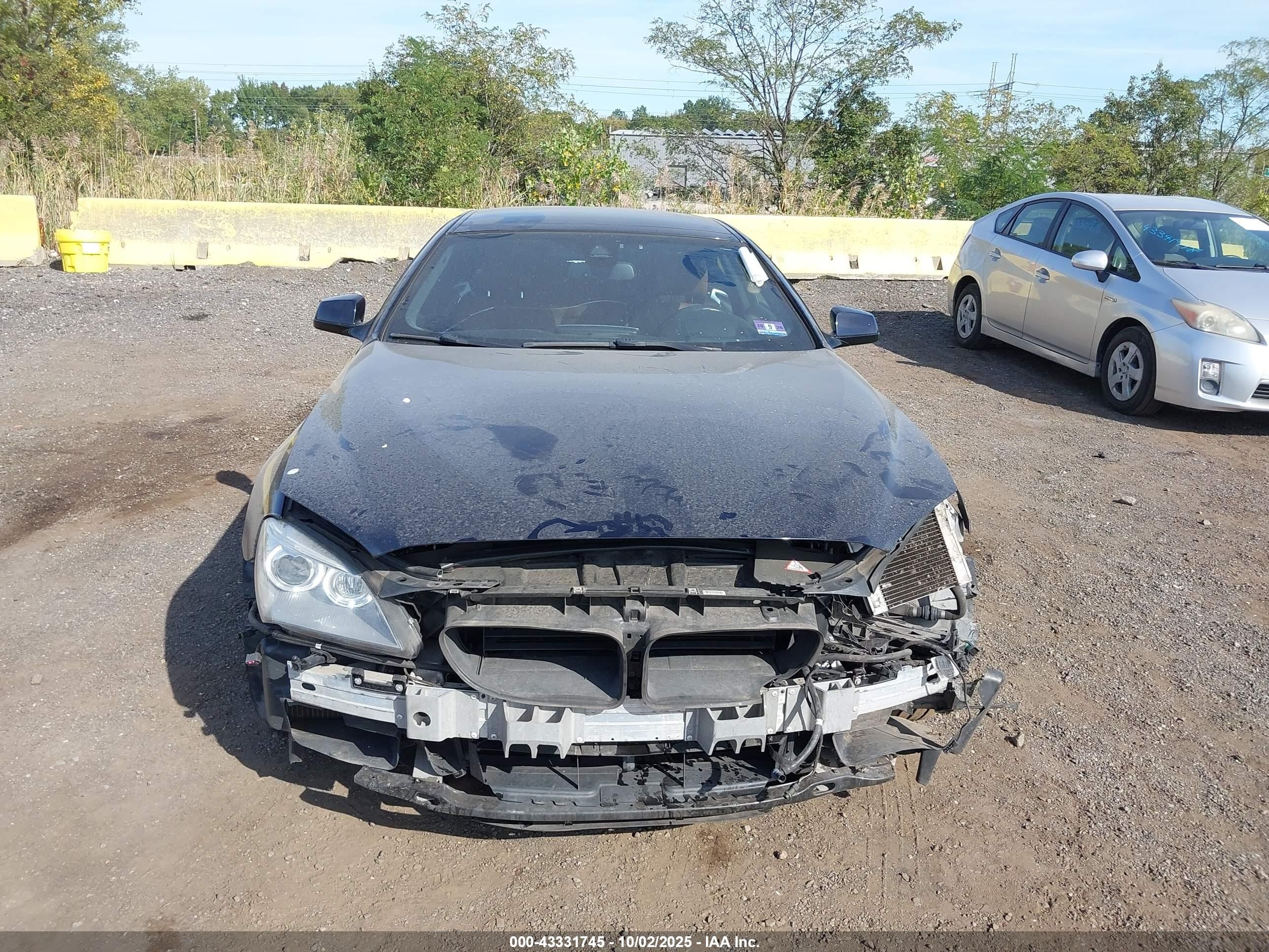 2013 Bmw 650i Xdrive Blue vin: WBAYM1C5XDDZ02350