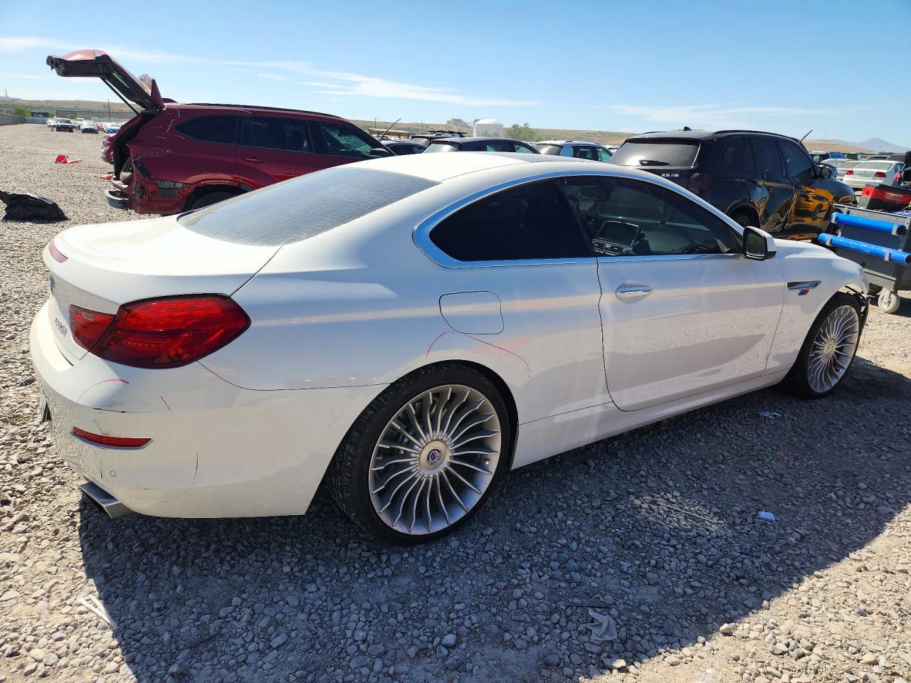 2013 Bmw 650 Xi White vin: WBAYM1C5XDDZ02431