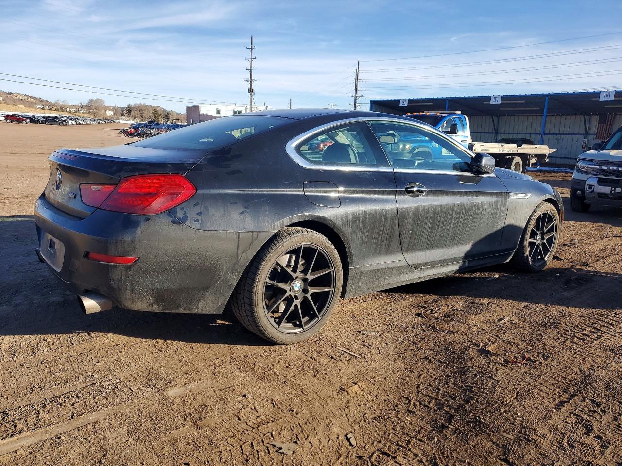 2013 Bmw 650 Xi Black vin: WBAYM1C5XDDZ02509