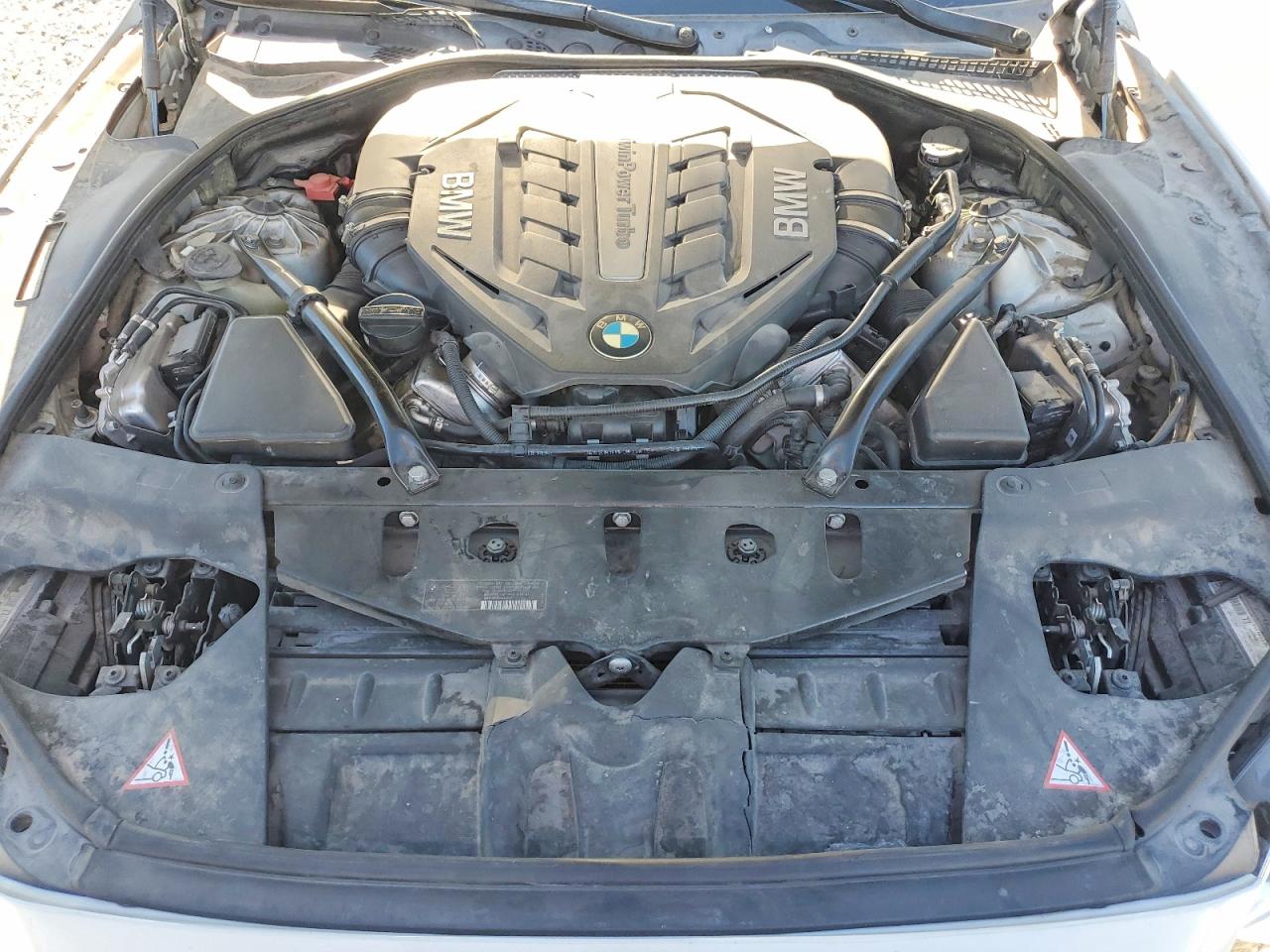 2014 Bmw 650 I White vin: WBAYM9C50ED248135