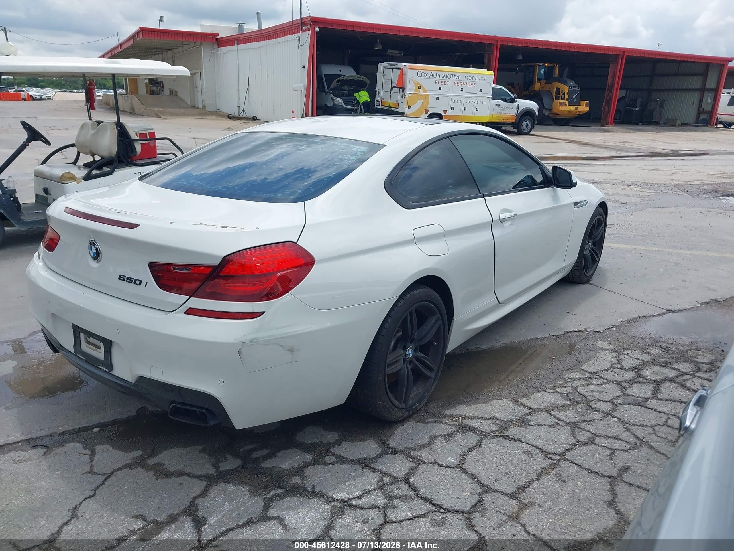 2013 Bmw 650i   White vin: WBAYM9C53DDW20288