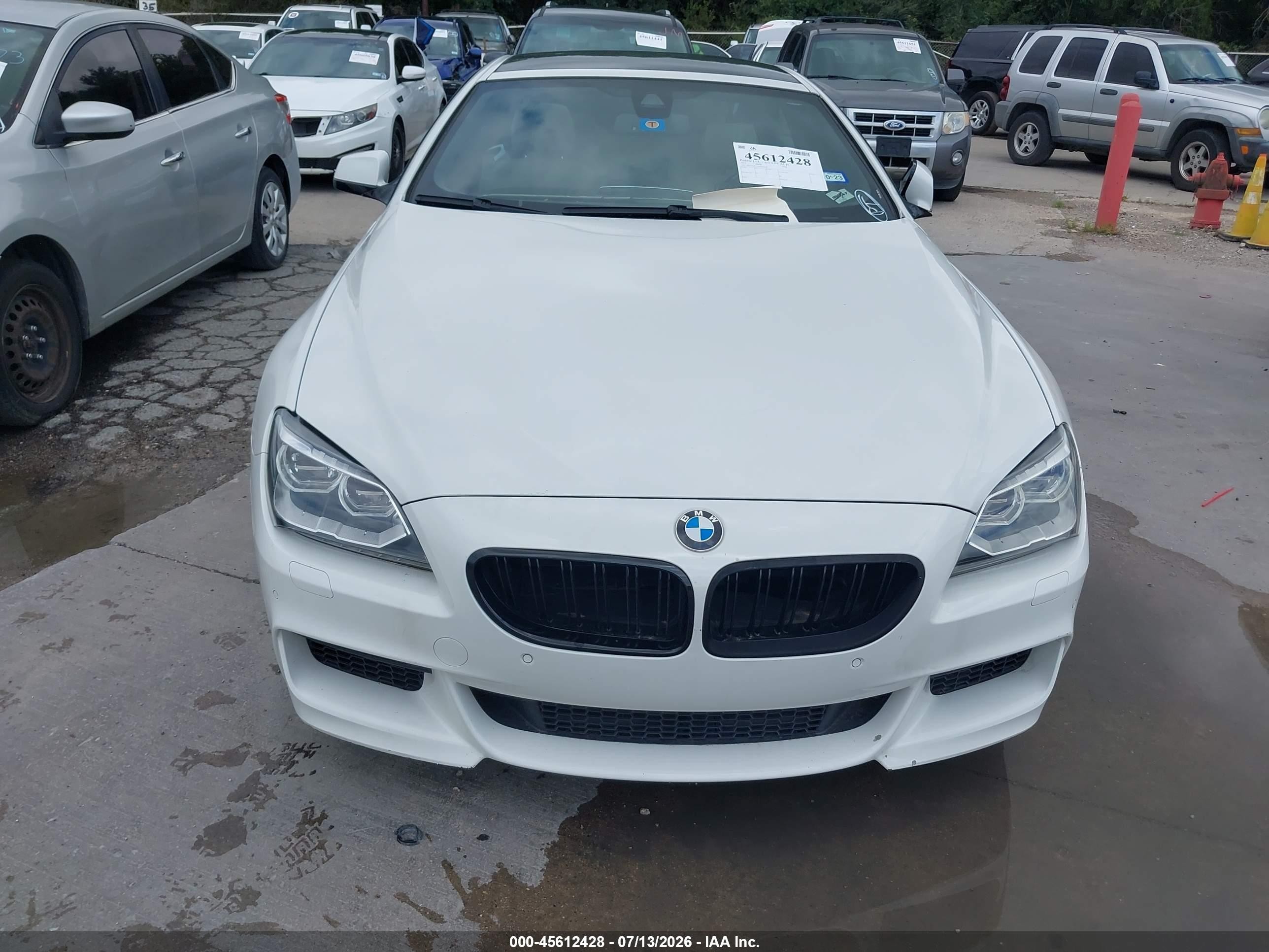 2013 Bmw 650i   White vin: WBAYM9C53DDW20288