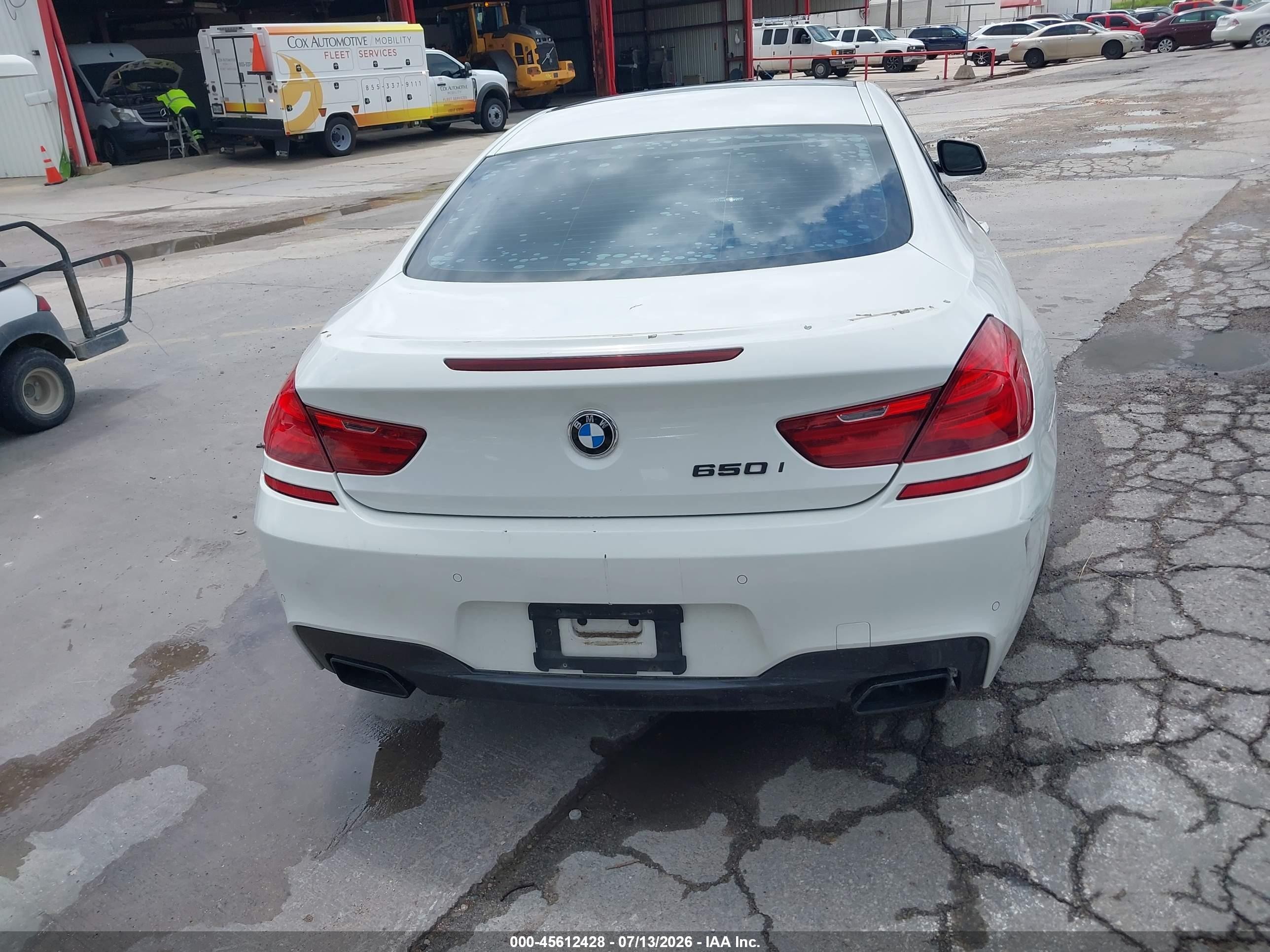 2013 Bmw 650i   White vin: WBAYM9C53DDW20288