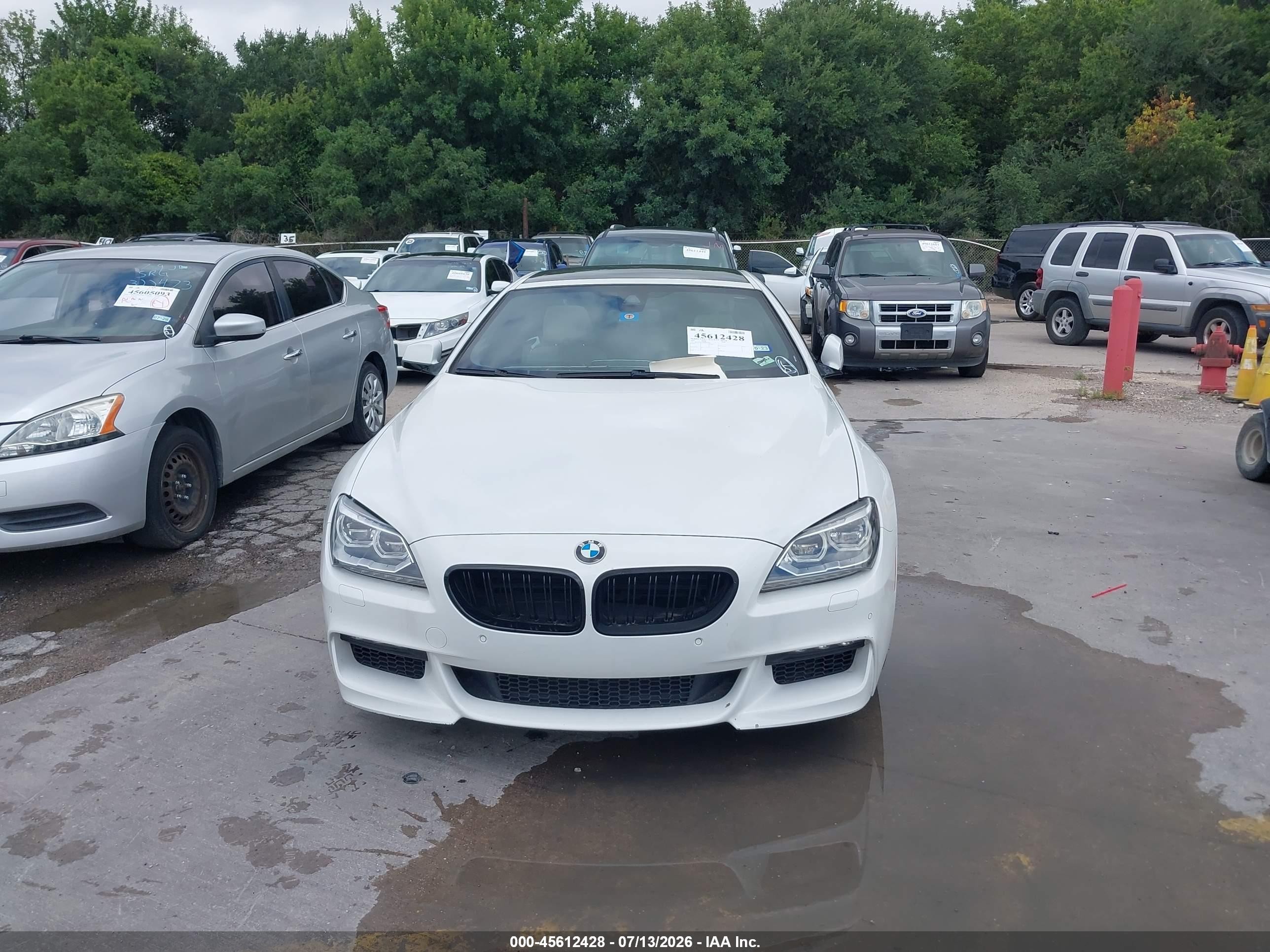 2013 Bmw 650i   White vin: WBAYM9C53DDW20288
