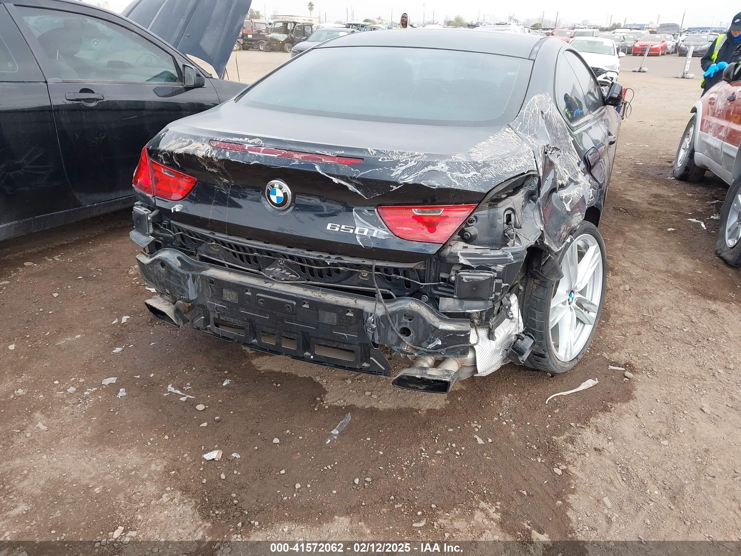 2015 Bmw 650i   Black vin: WBAYM9C55FD248357